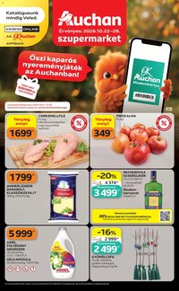 Auchan Szupermarket akciós újság 2026.10.22. - lapozható formában szórólap ✳️