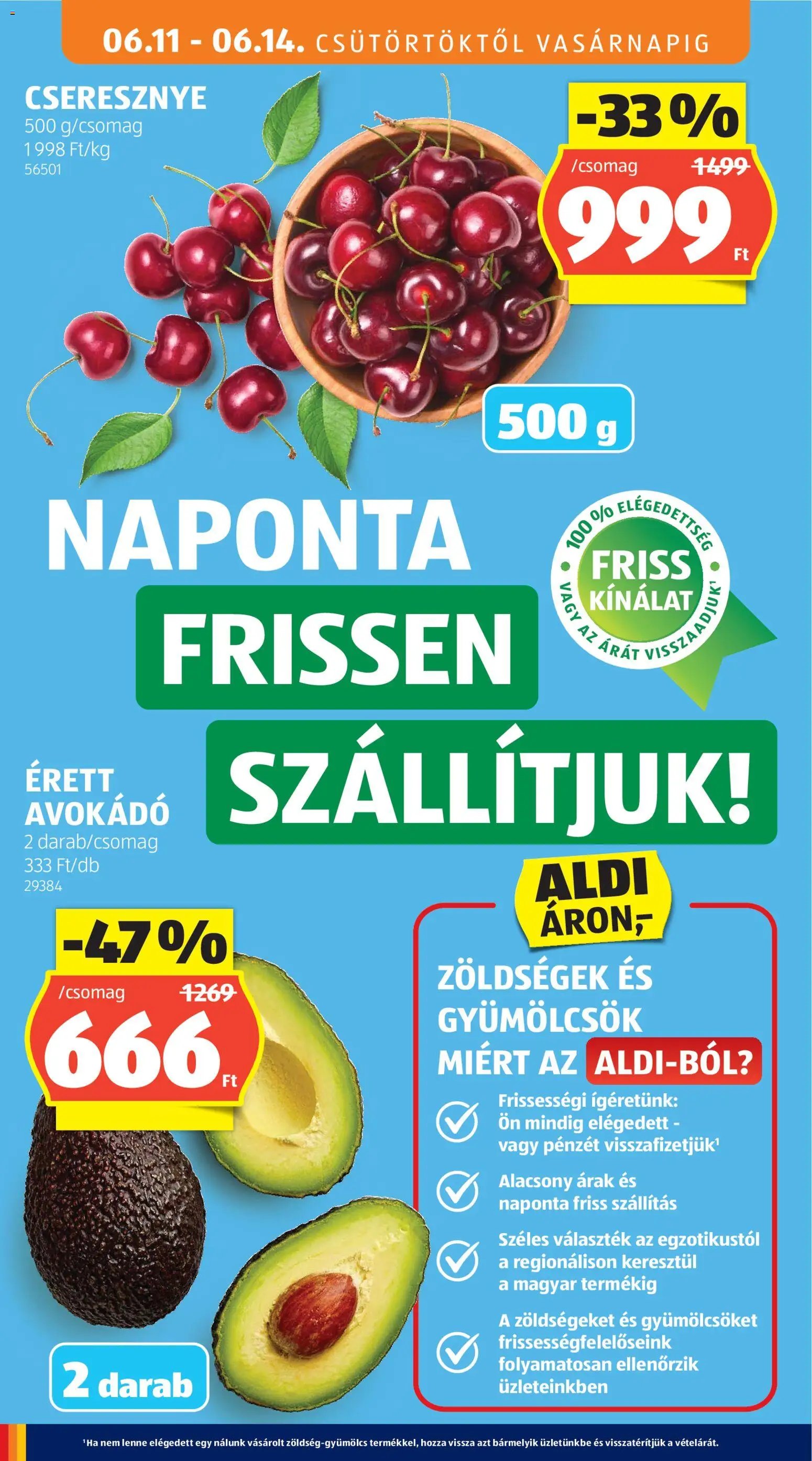 Aldi újság 2026.06.11. Aldi akciós újság
