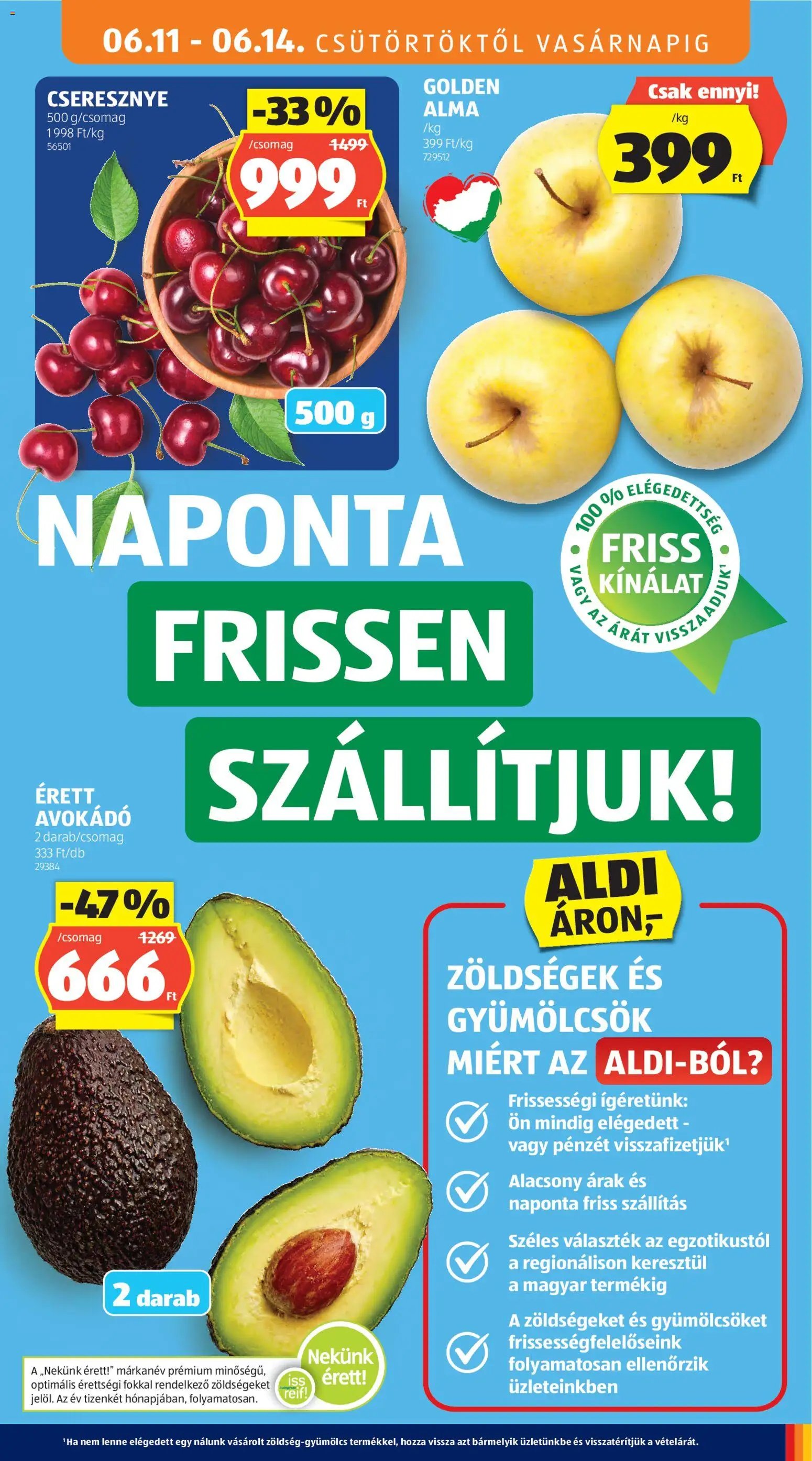 Aldi újság 2026.06.11. Aldi akciós újság
