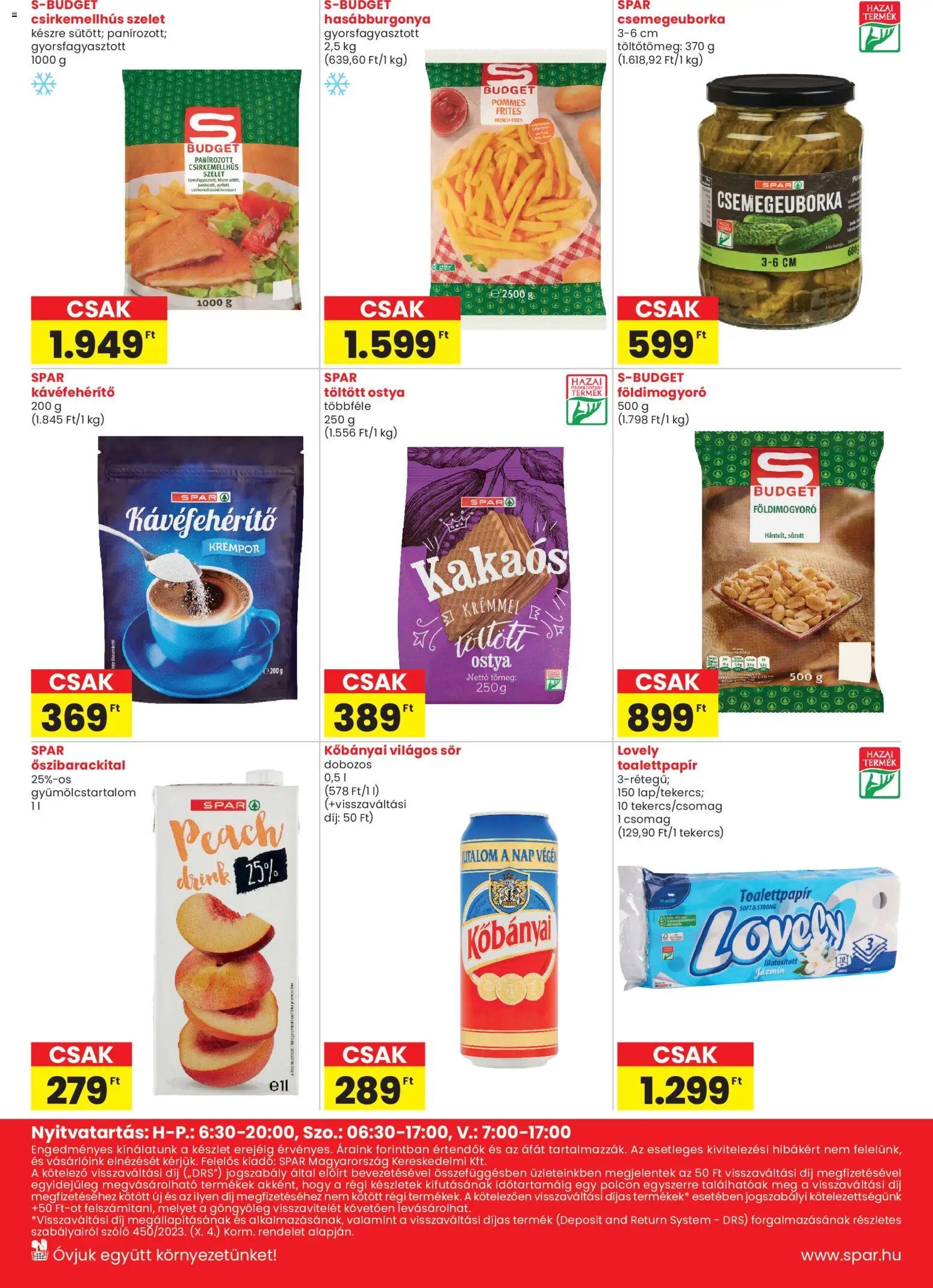 Spar újság 2025.11.06. Miskolc üzlet megújulás (2025-11-06 - 2025-11-12)