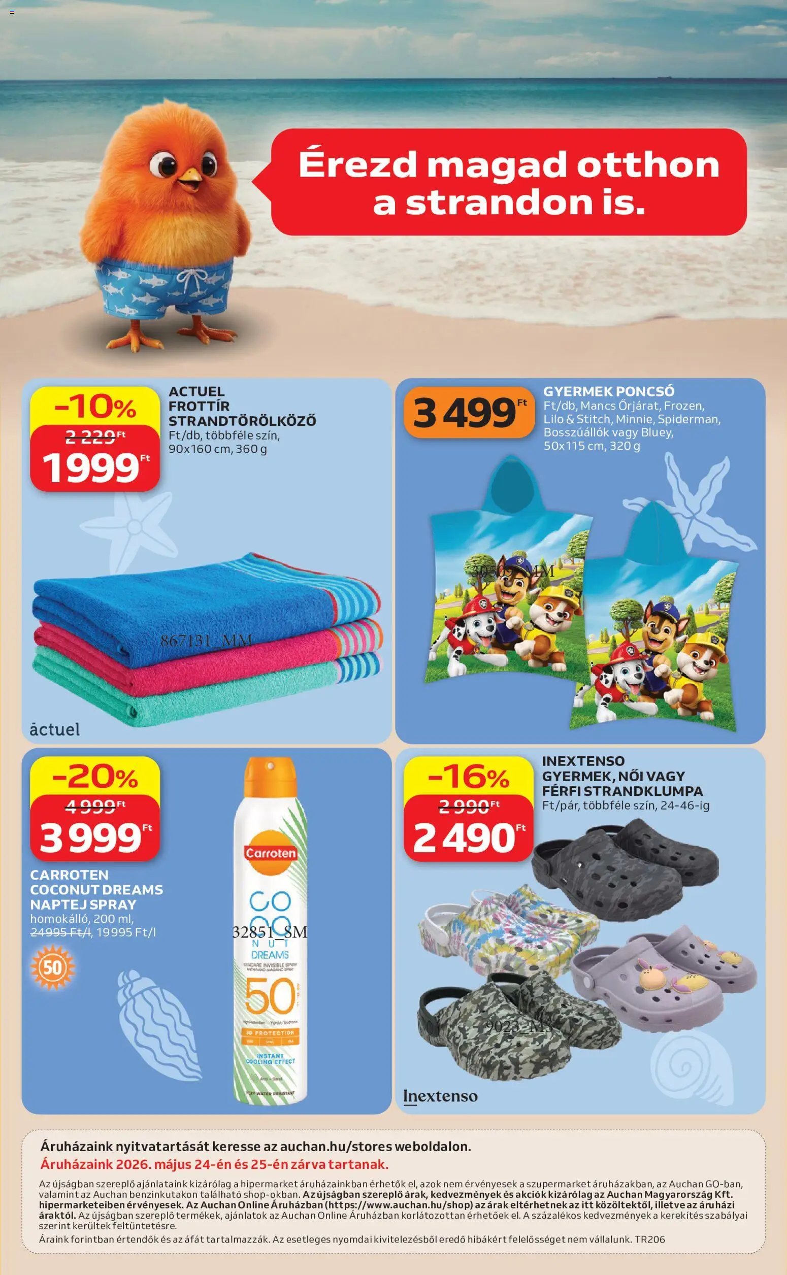 Auchan újság 2026.05.14. Auchan Szezonnyitó Strand katalógus (2026-05-14 - 2026-05-27)