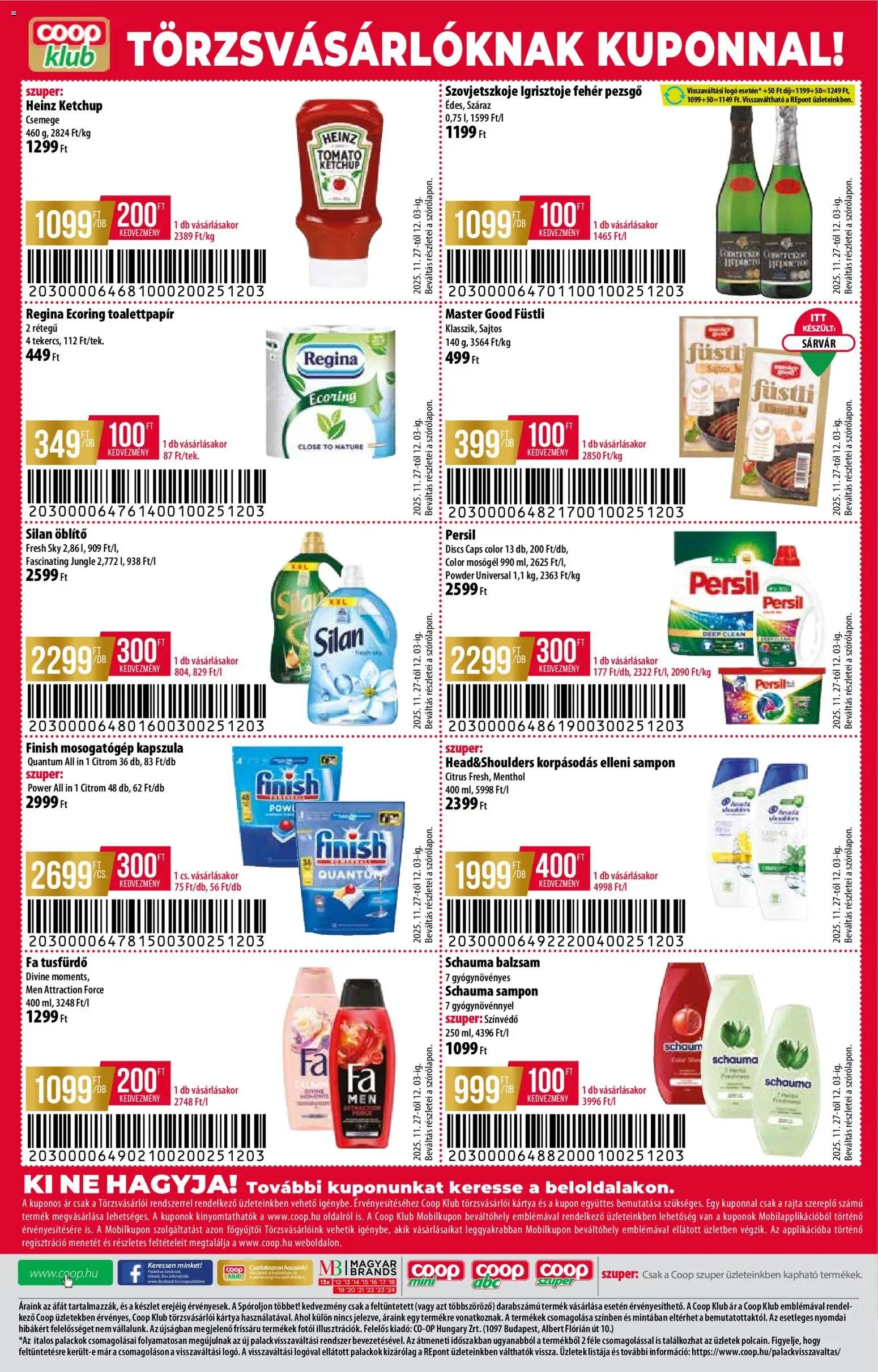 COOP újság 2025.11.27. Észak Kelet Pro-Coop Zrt (2025-11-27 - 2025-12-03)