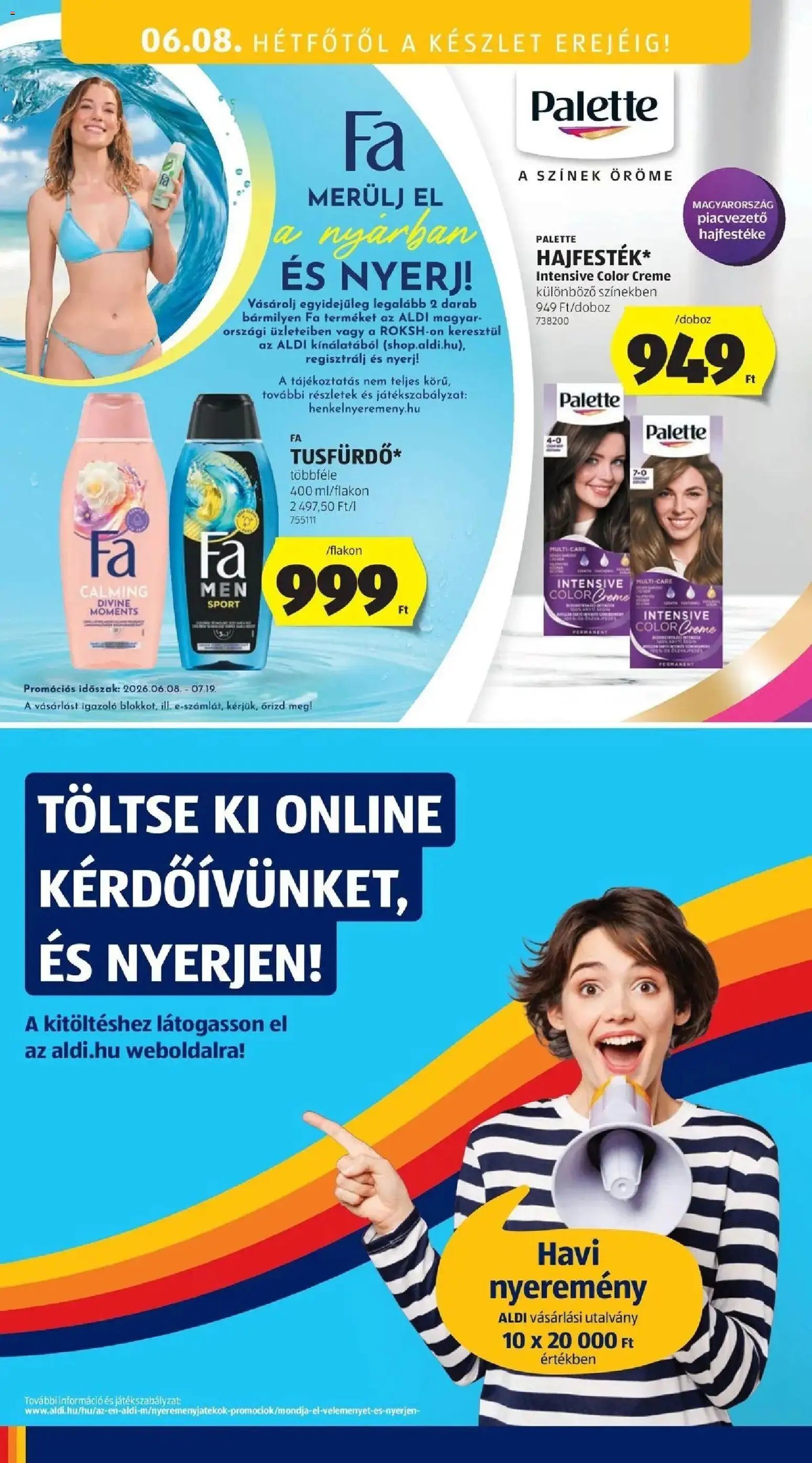 Aldi újság 2026.06.04. Aldi akciós újság Szántód
