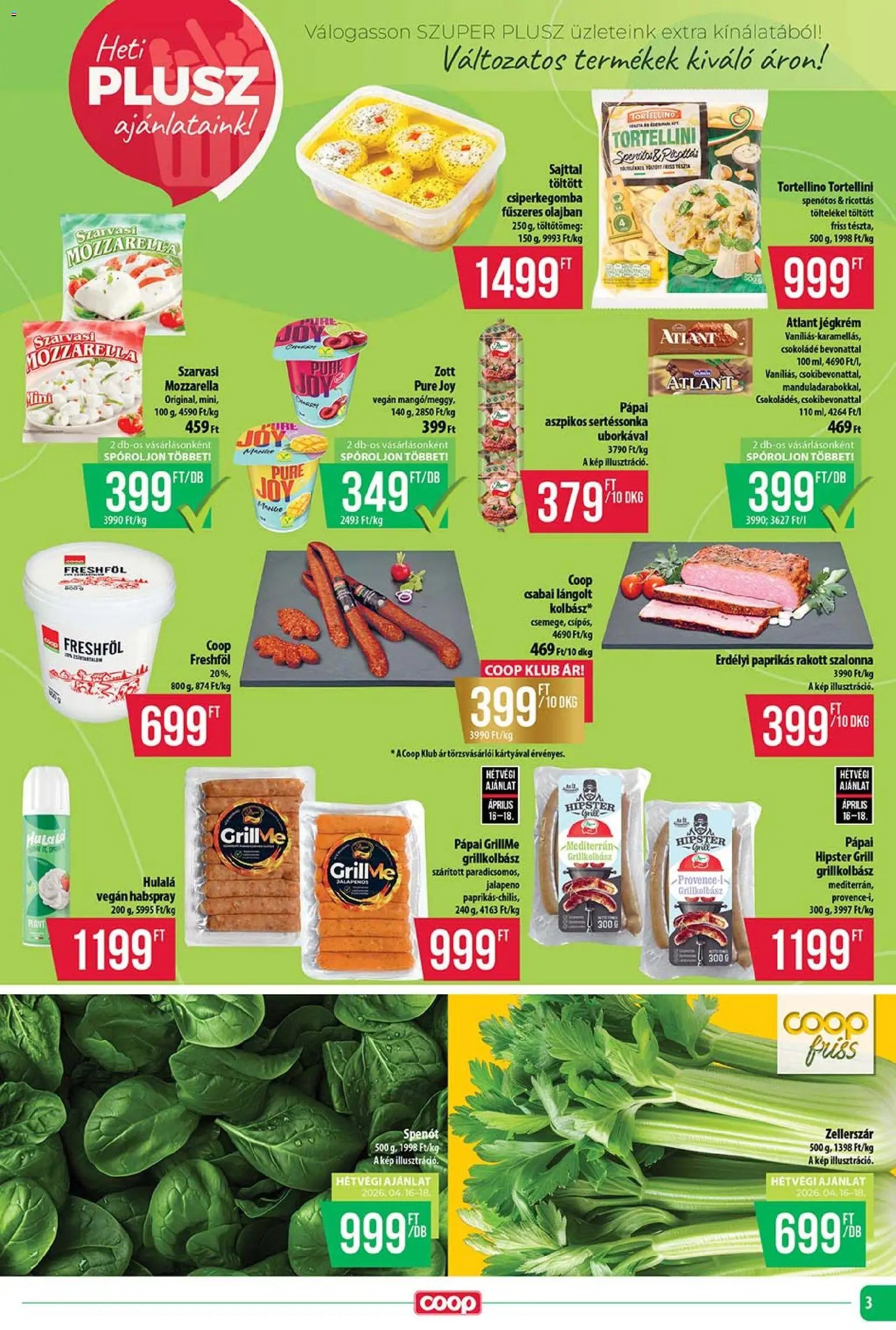 COOP újság 2026.04.16. COOP - Szuper Plusz / Tisza (2026-04-16 - 2026-04-22)