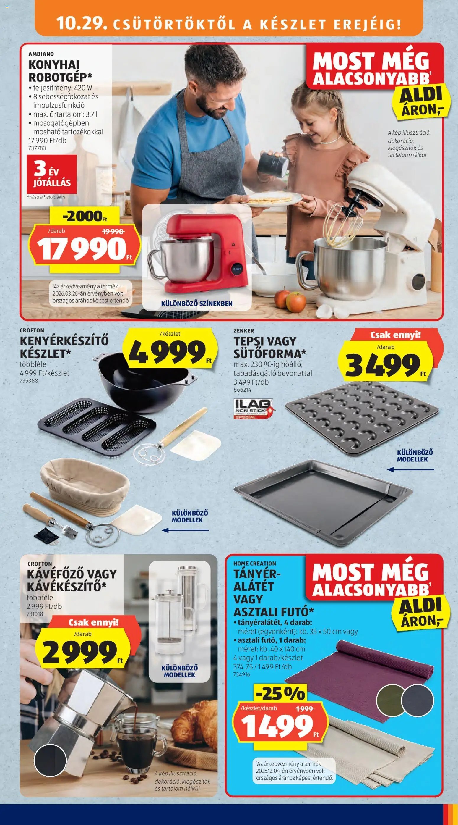 Aldi akciós újság 2026.10.29. - lapozható formában szórólap ✳️