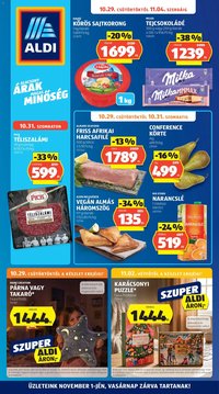 Aldi akciós újság 2026.10.29. - lapozható formában szórólap ✳️