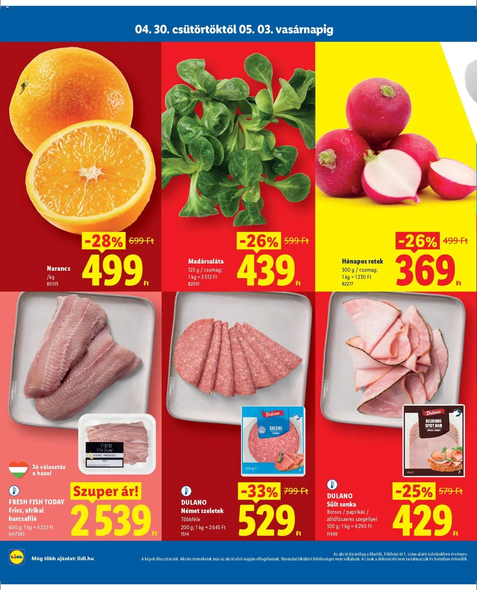 Lidl újság 2026.04.30. Lidl Martfű (2026-04-30 - 2026-05-03)