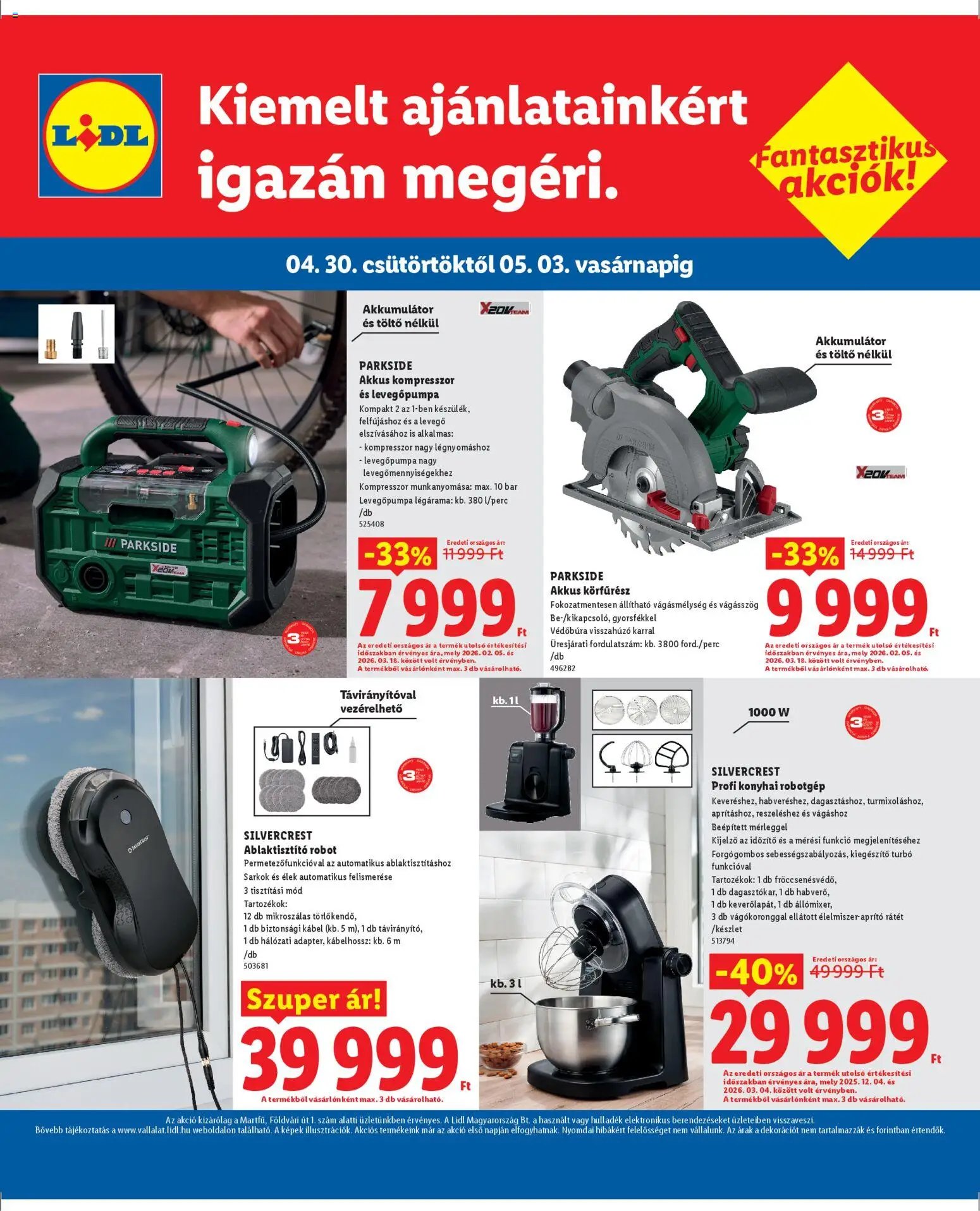 Lidl újság 2026.04.30. Lidl Martfű (2026-04-30 - 2026-05-03)