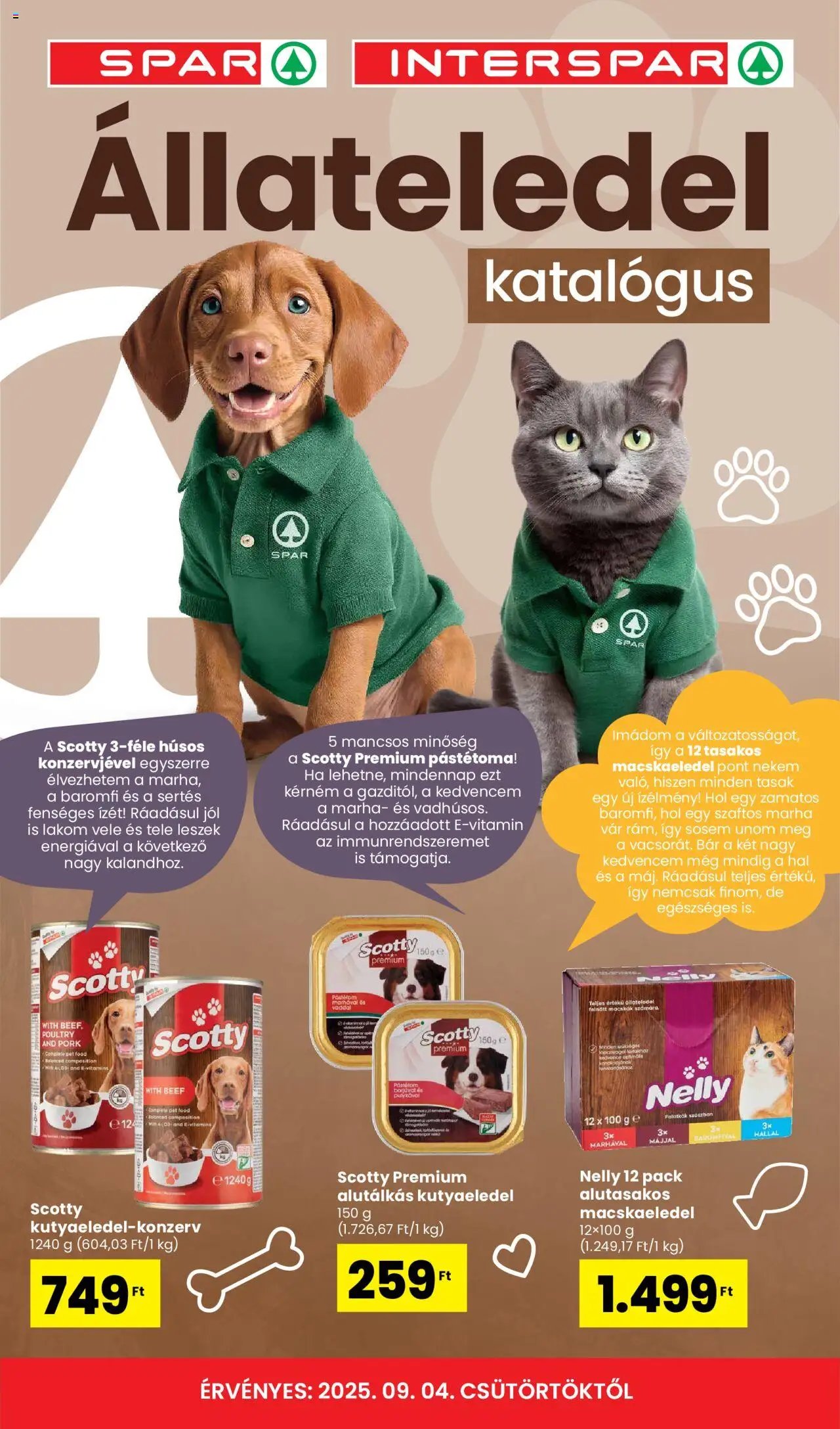 Spar újság 2025.09.04. Állateledel katalógus (2025-09-04 - 2025-12-30)
