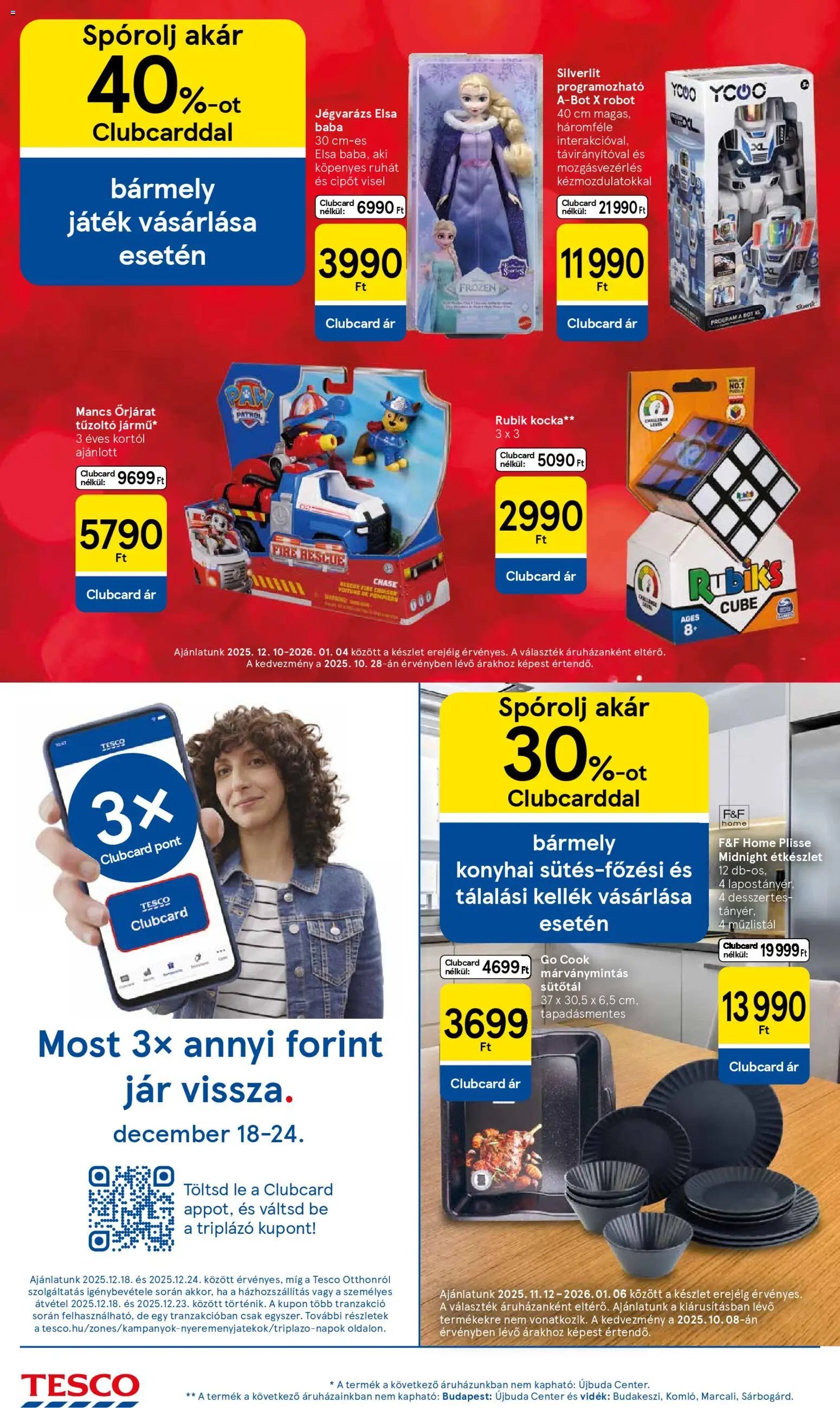 Tesco újság 2025.12.18. Akciós újság Tesco (2025-12-18 - 2025-12-24)