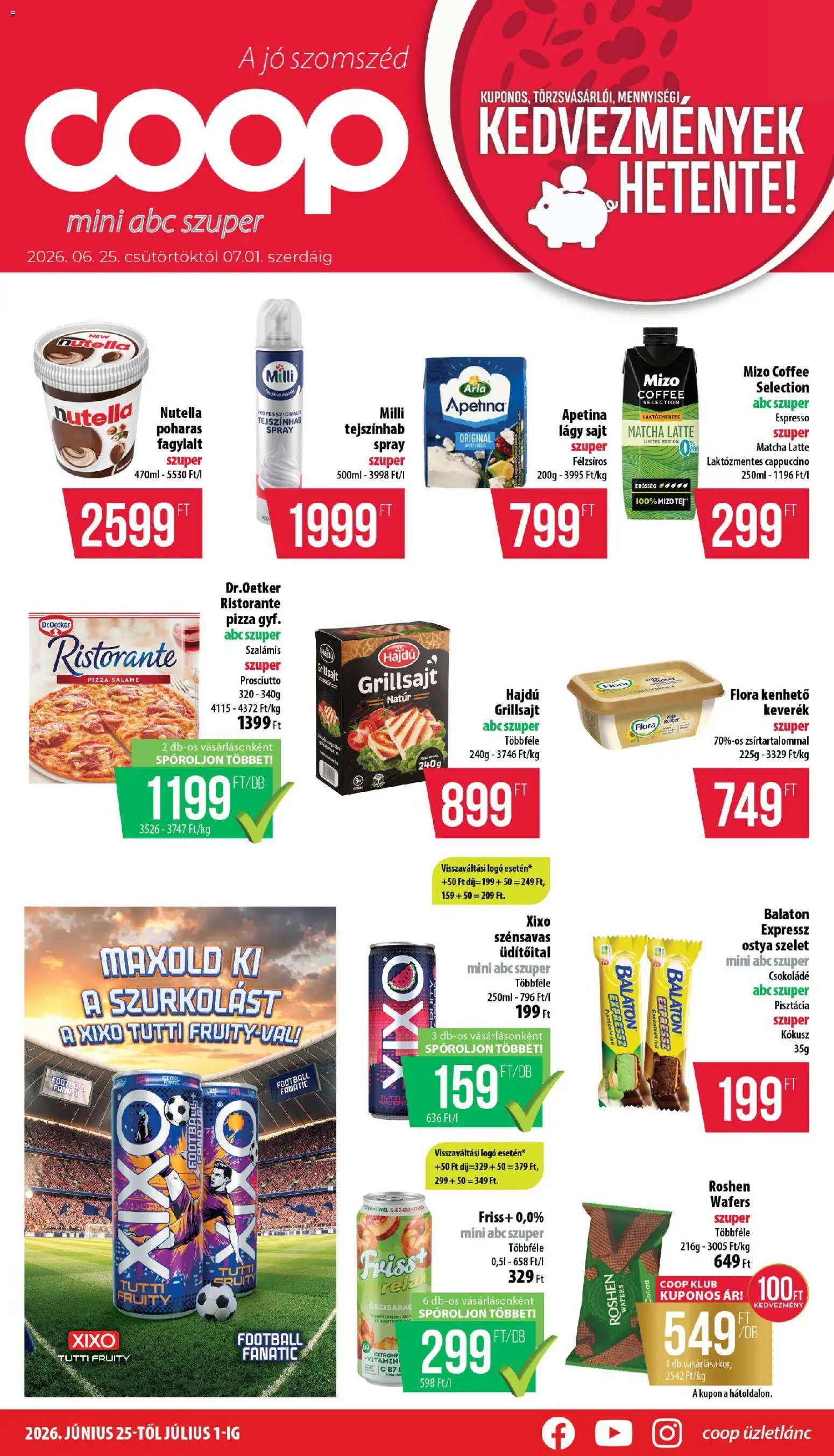 COOP újság 2026.06.25. COOP - Mini & Abc & Szuper / Nyírzem