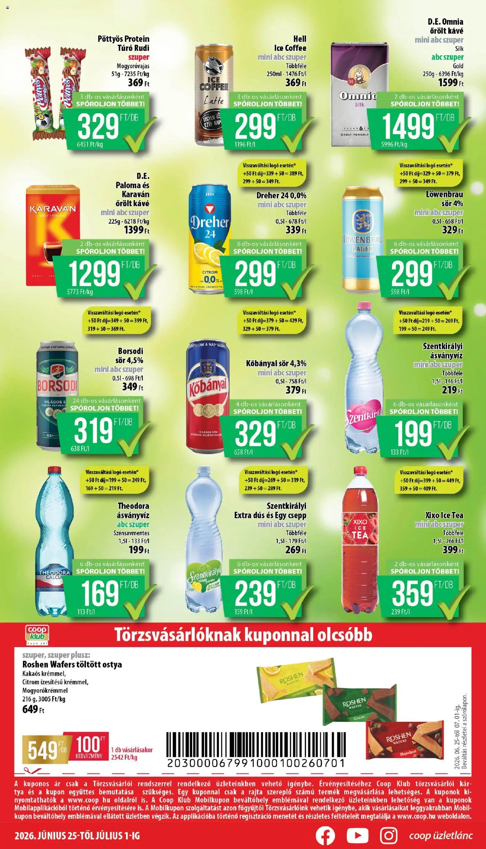 COOP újság 2026.06.25. COOP - Mini & Abc & Szuper / Nyírzem