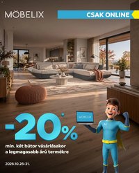 Möbelix akciós újság 2026.10.26. - lapozható formában szórólap ✳️