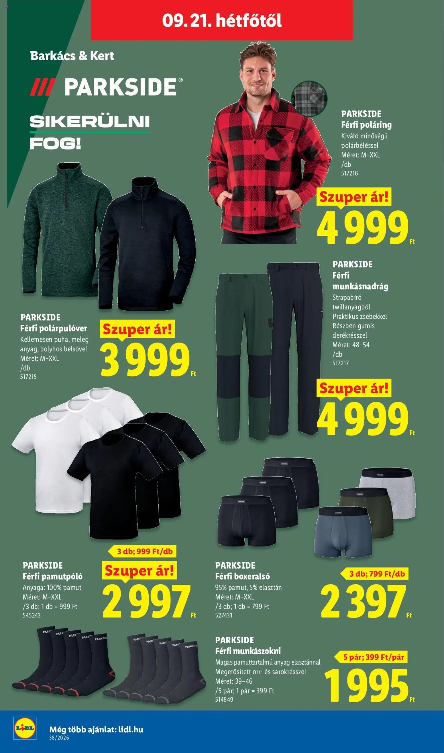 Lidl újság 2026.09.17. Lidl Nonfood kínálatunk
