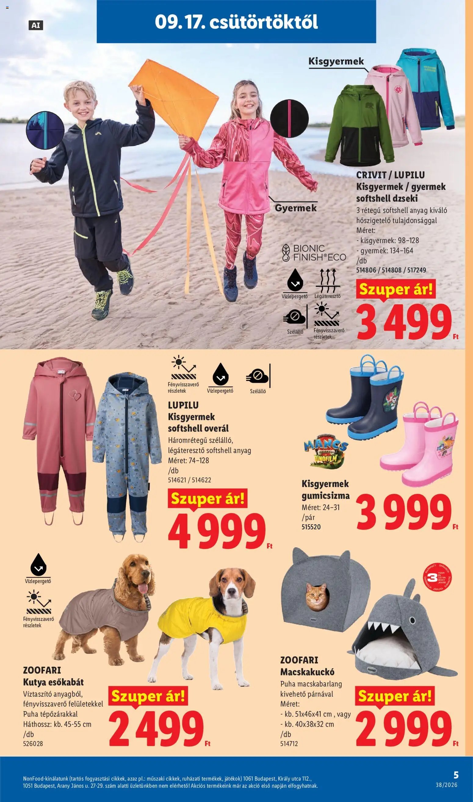 Lidl újság 2026.09.17. Lidl Nonfood kínálatunk