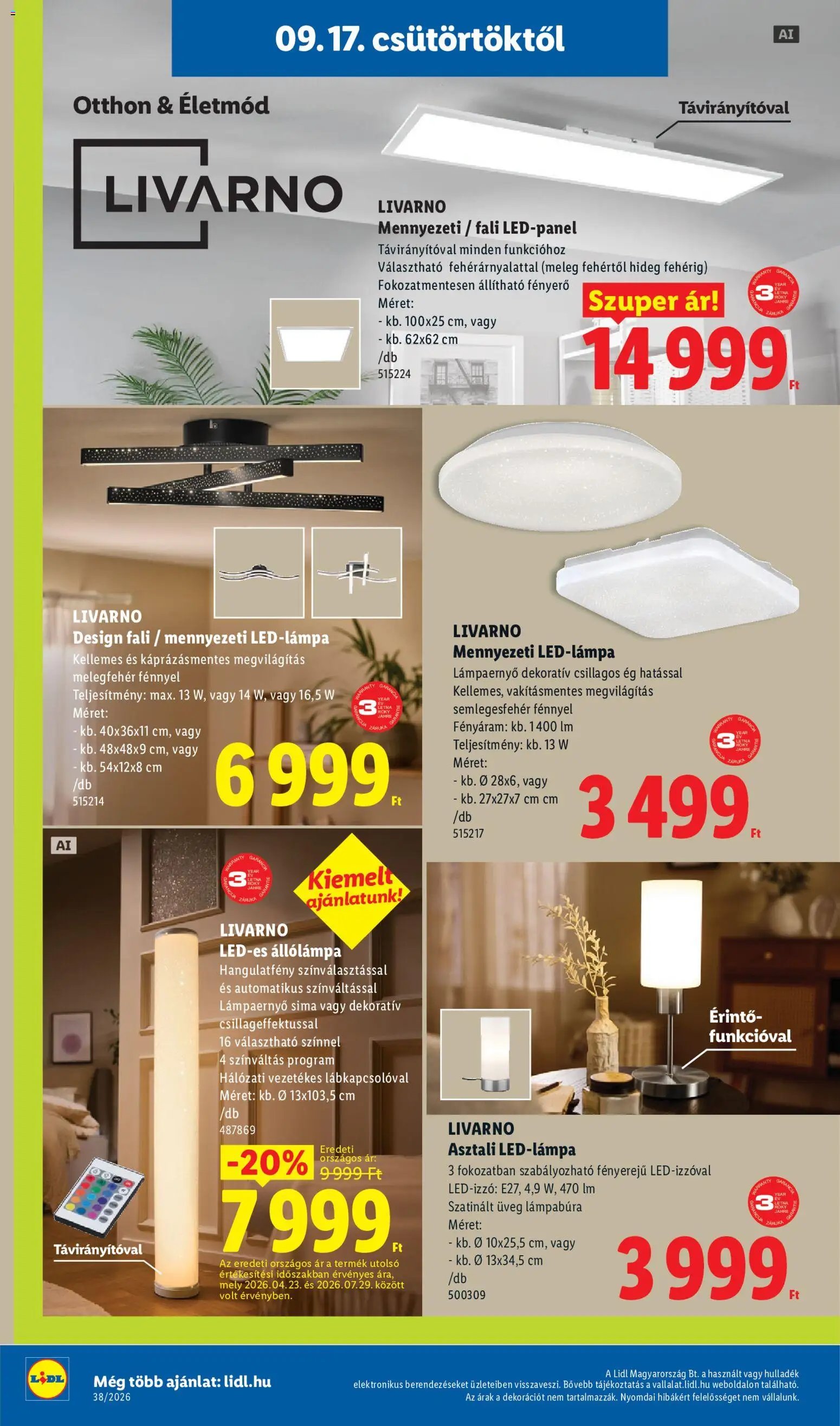 Lidl újság 2026.09.17. Lidl Nonfood kínálatunk