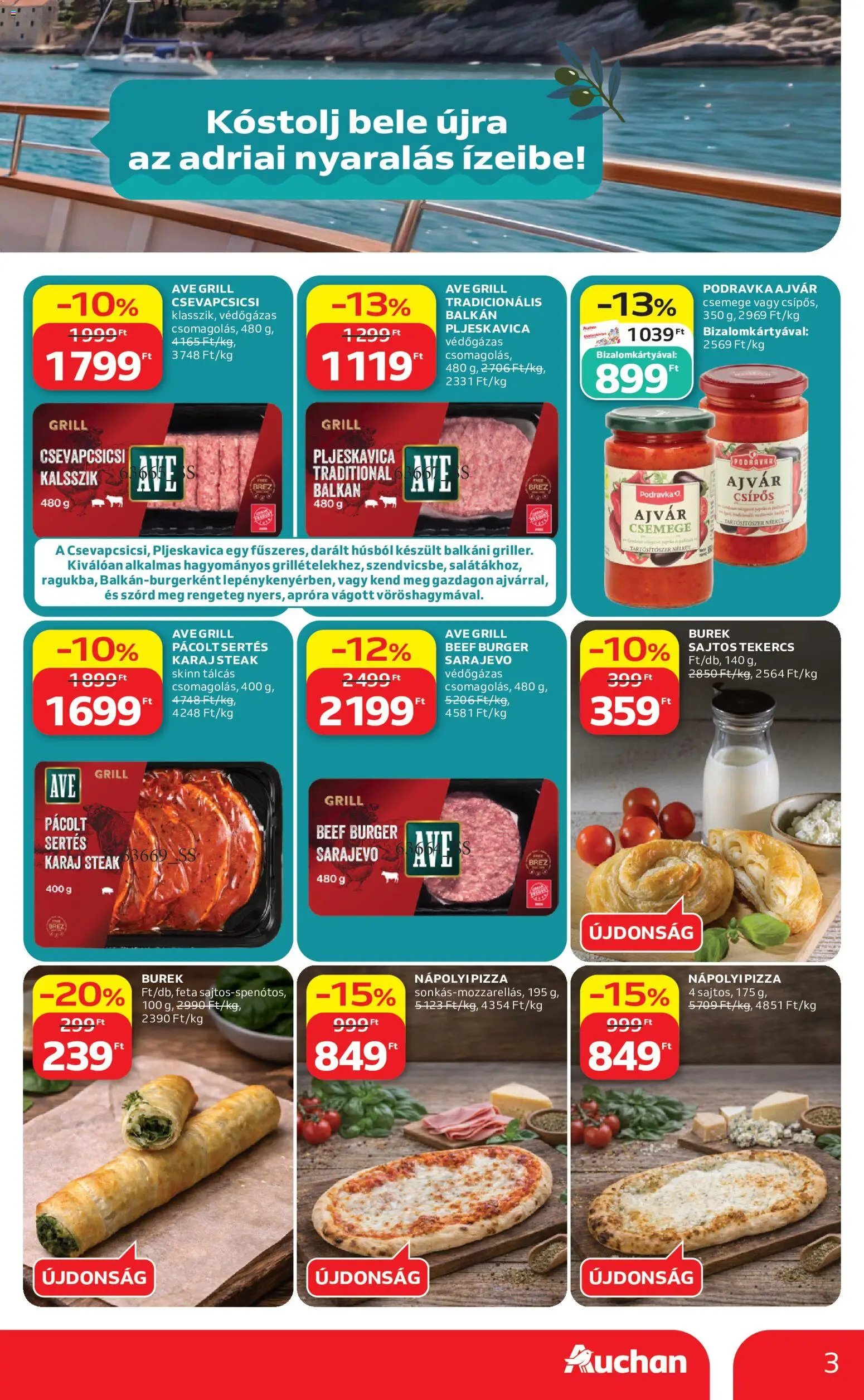 Auchan újság 2026.07.30. Auchan Nemzetközi konyha ajánlatok
