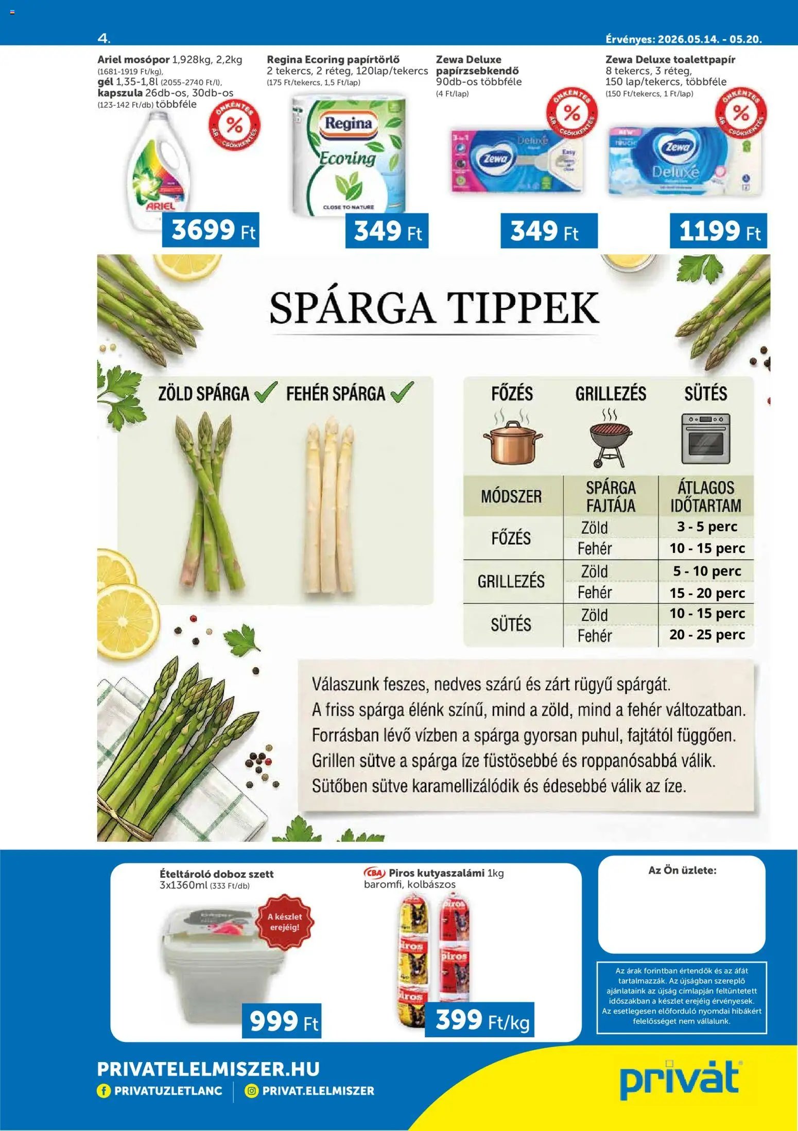 PRIVÁT újság 2026.05.14. PRIVÁT Déli vármegyék (2026-05-14 - 2026-05-20)