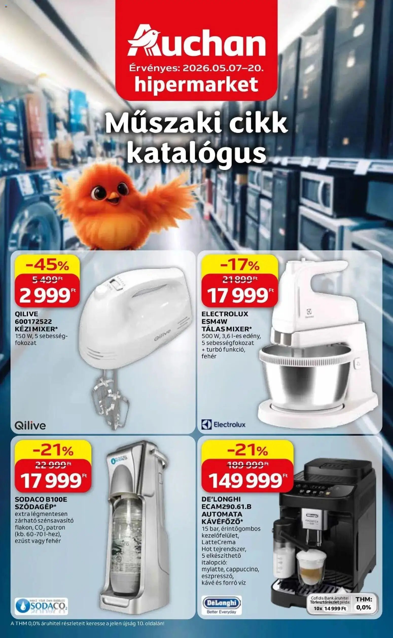 Auchan újság 2026.05.07. Auchan Elektronikai ajánlataink Szekszárd (2026-05-07 - 2026-05-20)