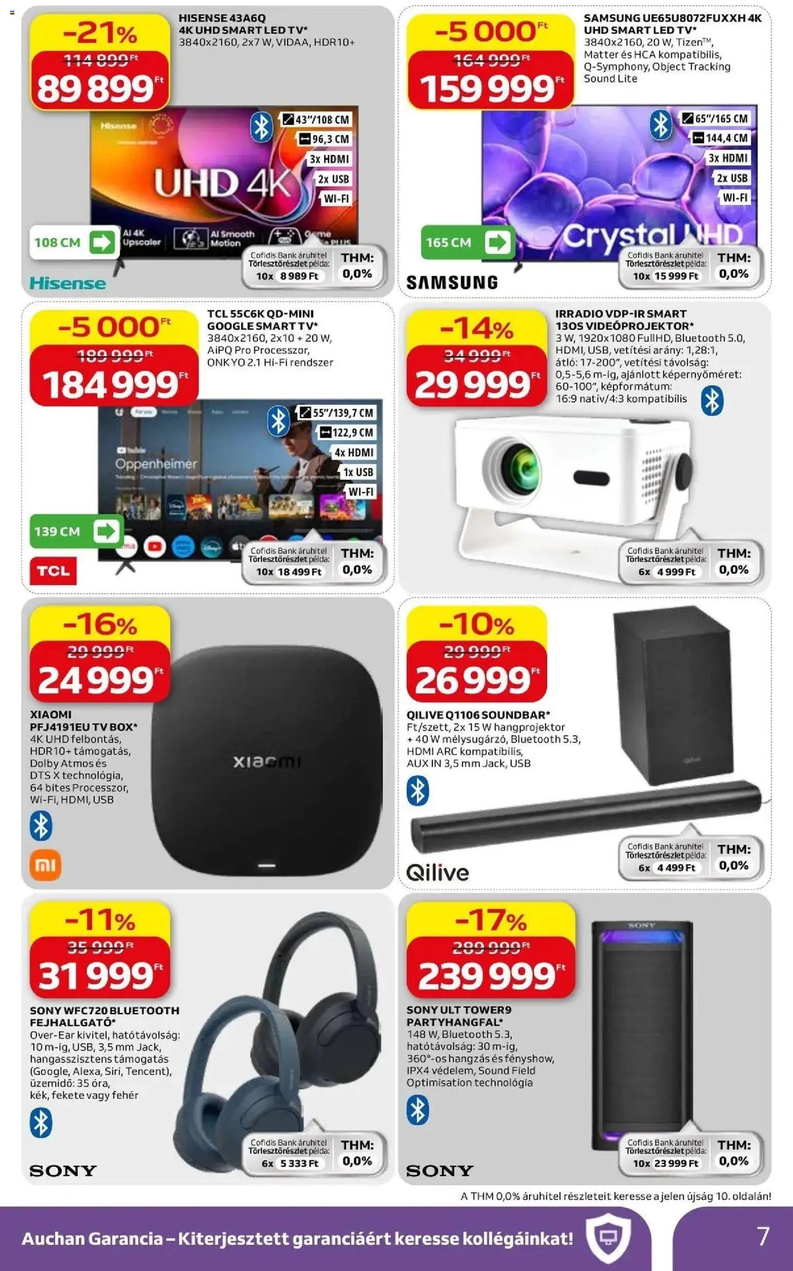 Auchan újság 2026.05.07. Auchan Elektronikai ajánlataink Szekszárd (2026-05-07 - 2026-05-20)