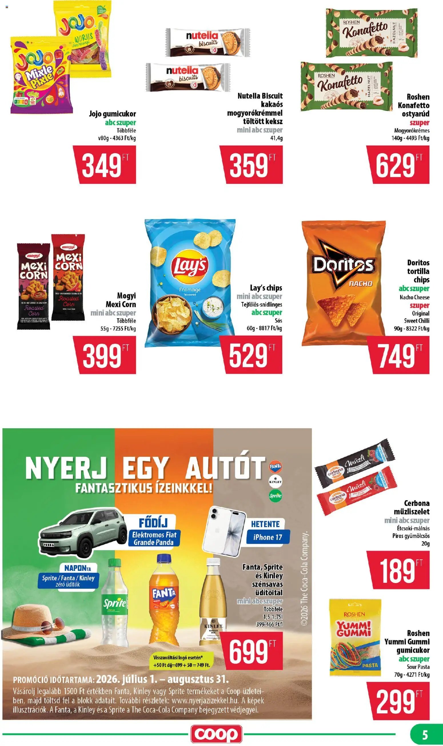 COOP újság 2026.07.23. COOP - Mini & Abc & Szuper / Nyírzem