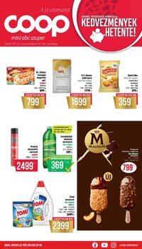 COOP újság 2026.07.23. COOP - Mini & Abc & Szuper / Nyírzem