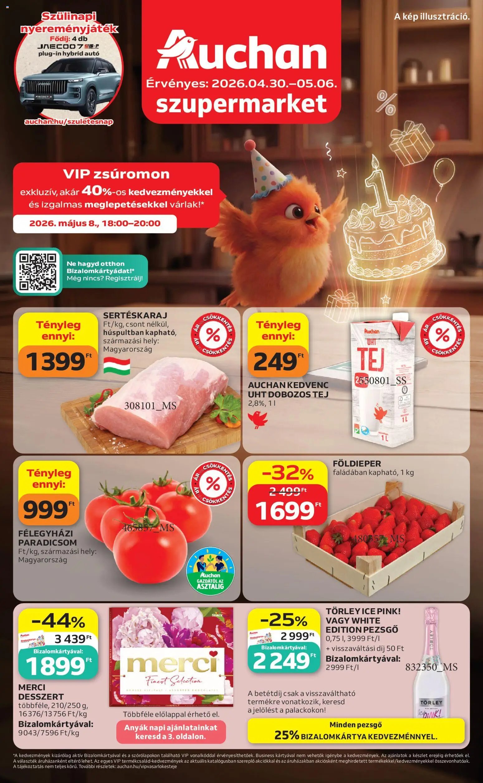 Auchan újság 2026.04.30. Auchan Szupermarket akciós újság (2026-04-30 - 2026-05-06)