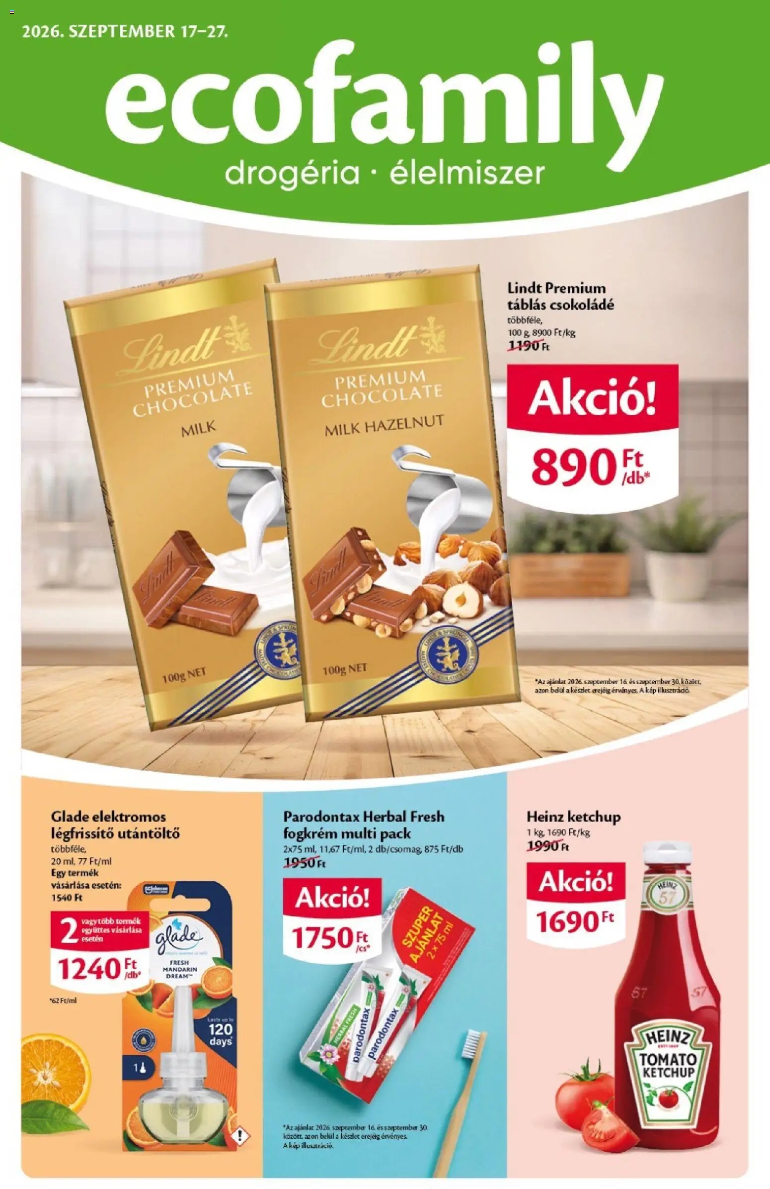 Ecofamily újság 2026.09.17. Ecofamily akciós újság