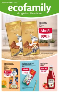 Ecofamily újság 2026.09.17. Ecofamily akciós újság