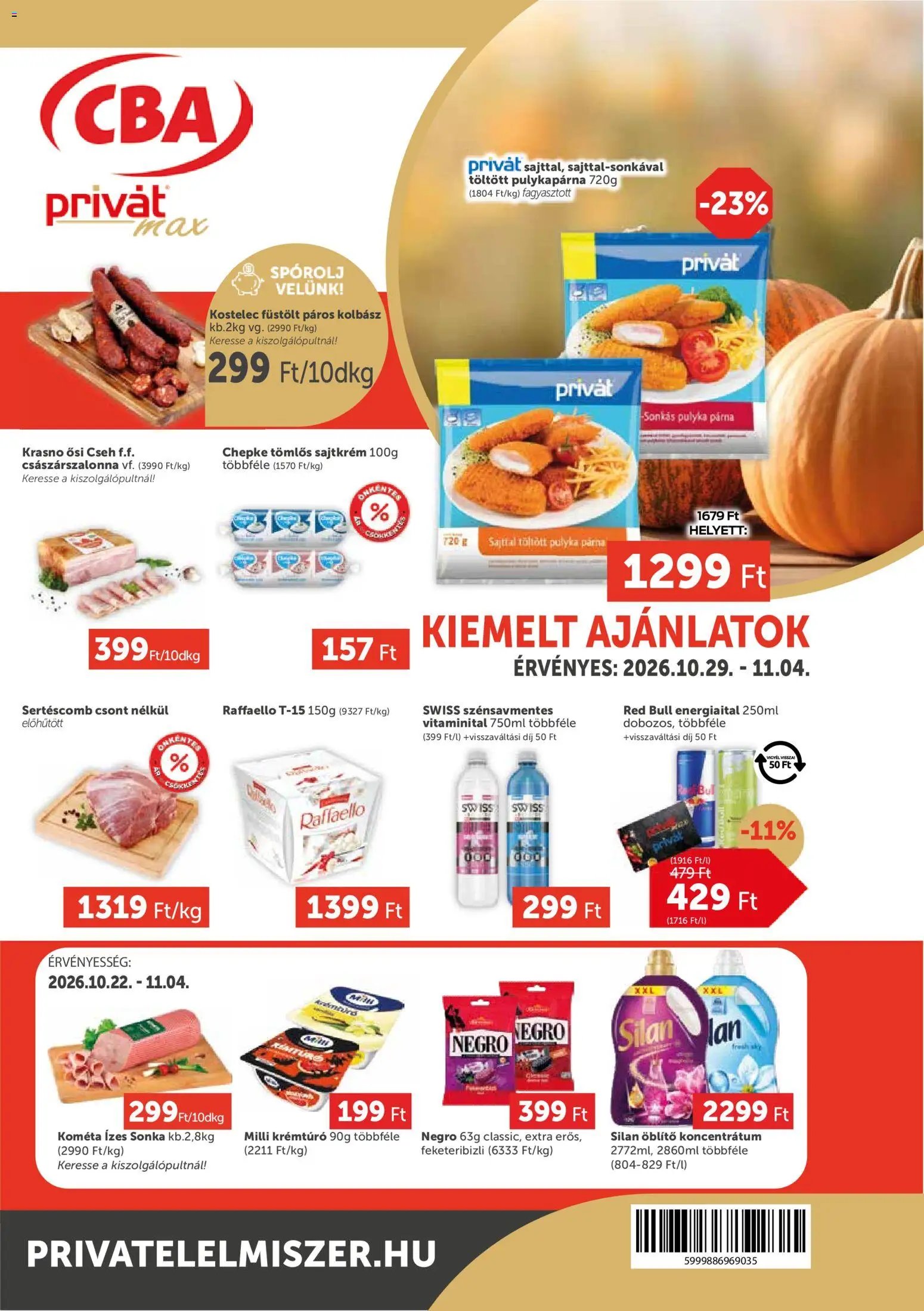 PRIVÁT Aktuális szórólap MAX 2026.10.29. - lapozható formában szórólap ✳️