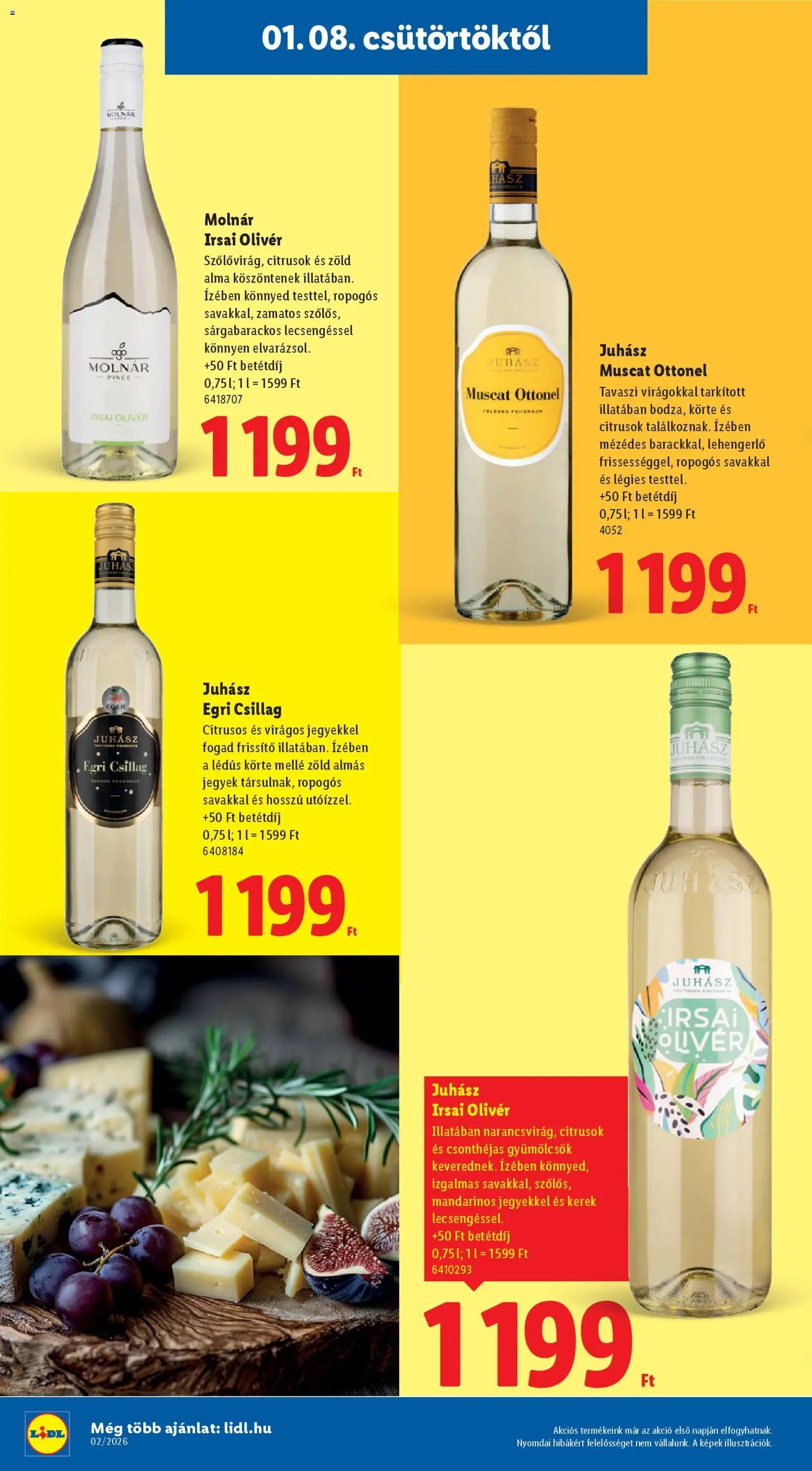 Lidl újság 2026.01.08. Borkatalógus (2026-01-08 - 2026-01-14)