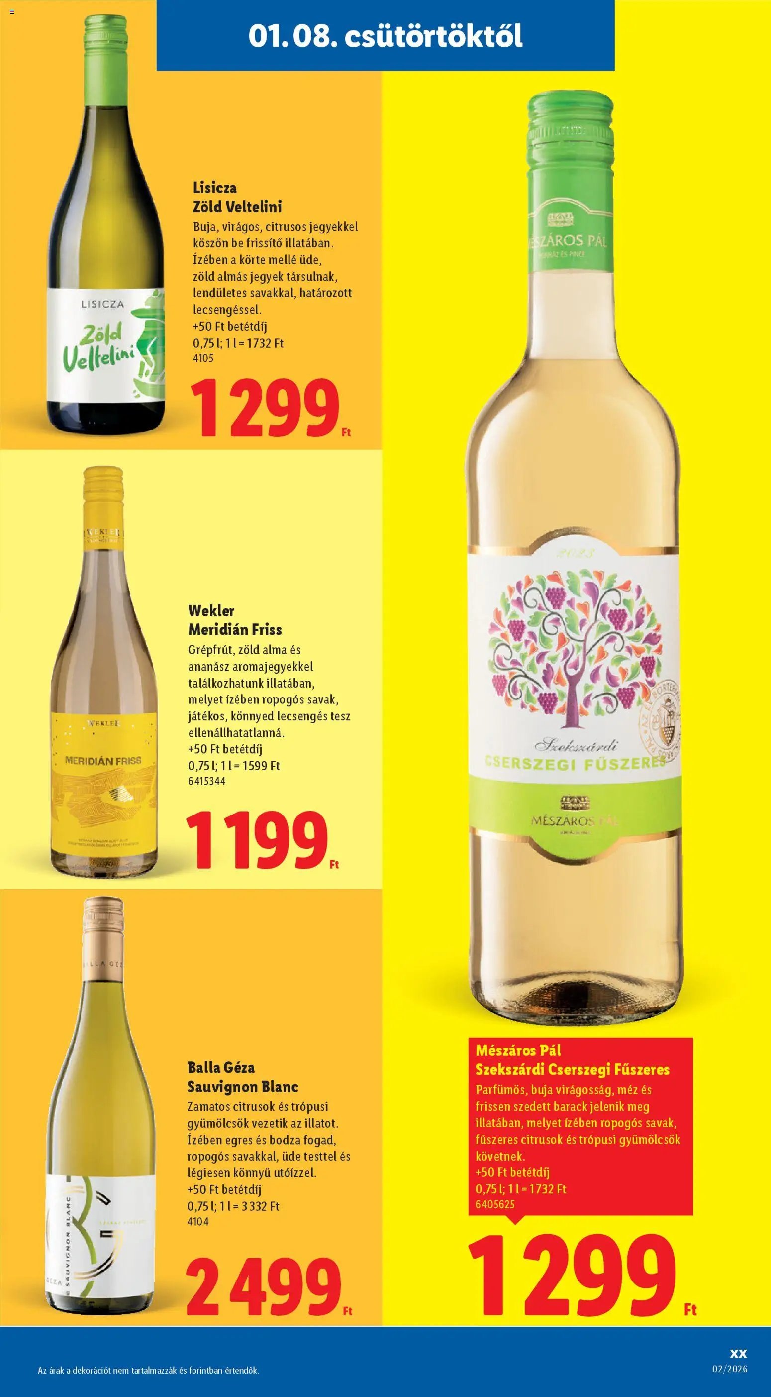 Lidl újság 2026.01.08. Borkatalógus (2026-01-08 - 2026-01-14)