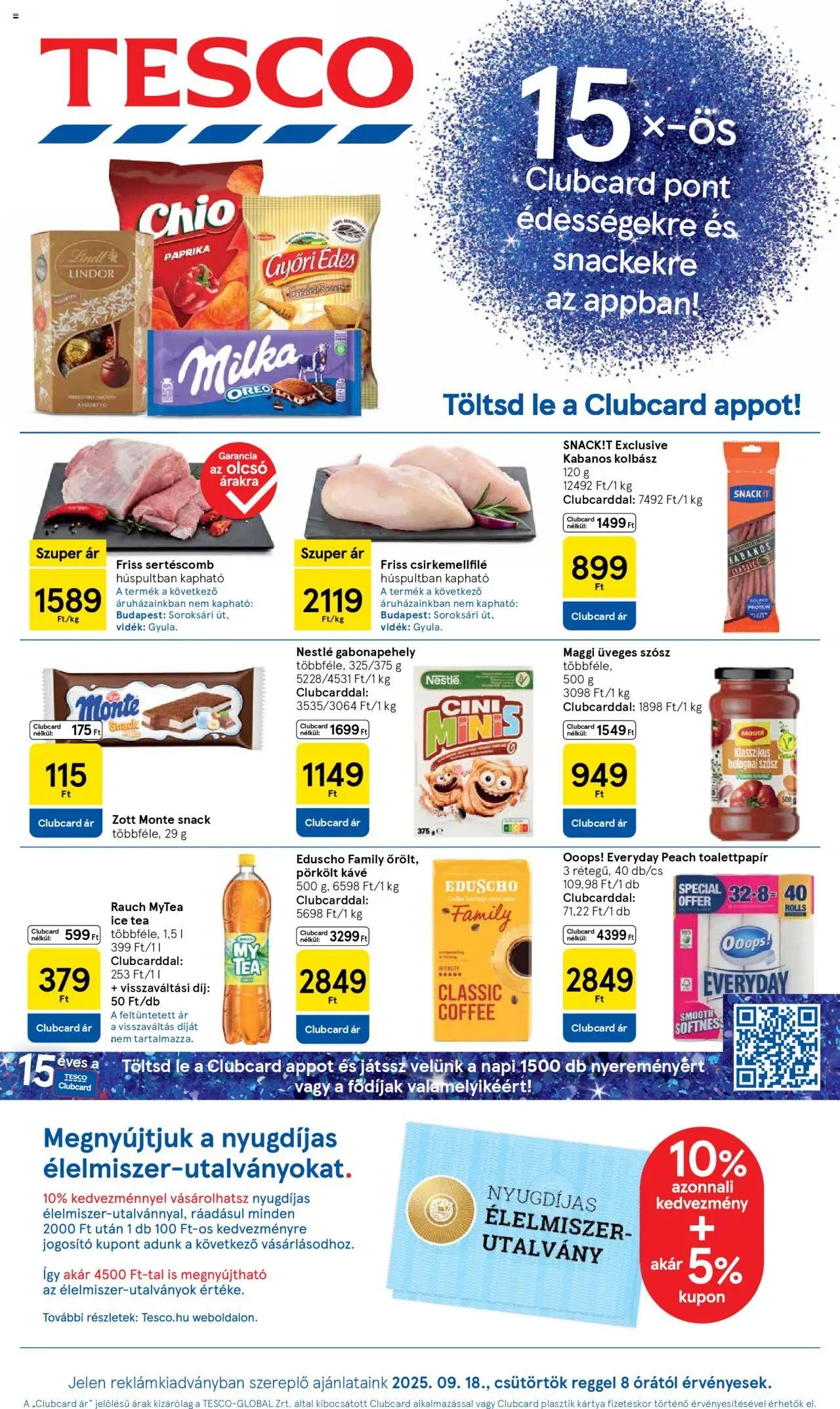 Tesco újság 2025.09.18. Akciós újság Tesco (2025-09-18 - 2025-09-24)