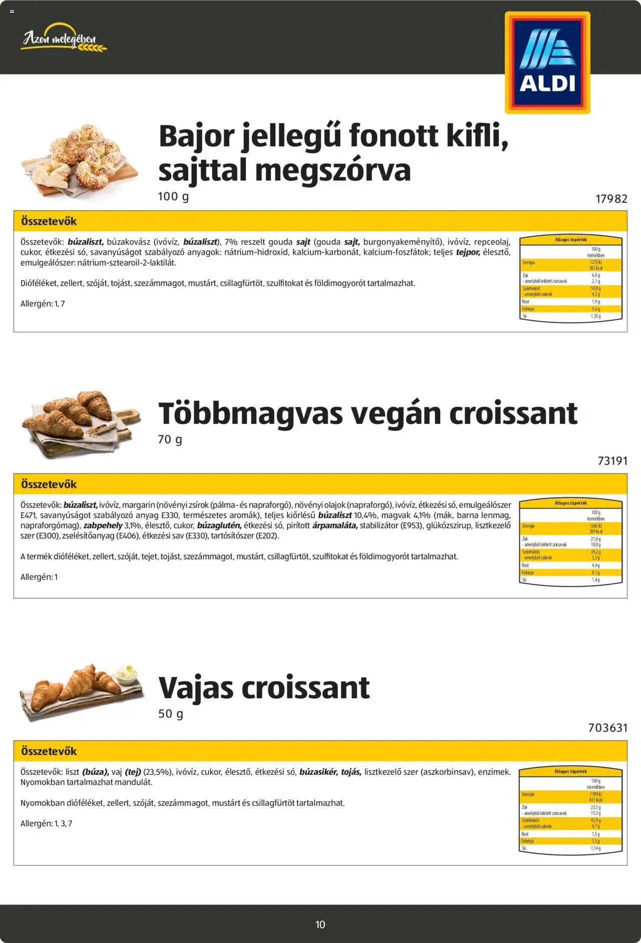 Aldi újság 2024.08.26. Pékáruk katalógus (2024-08-26)