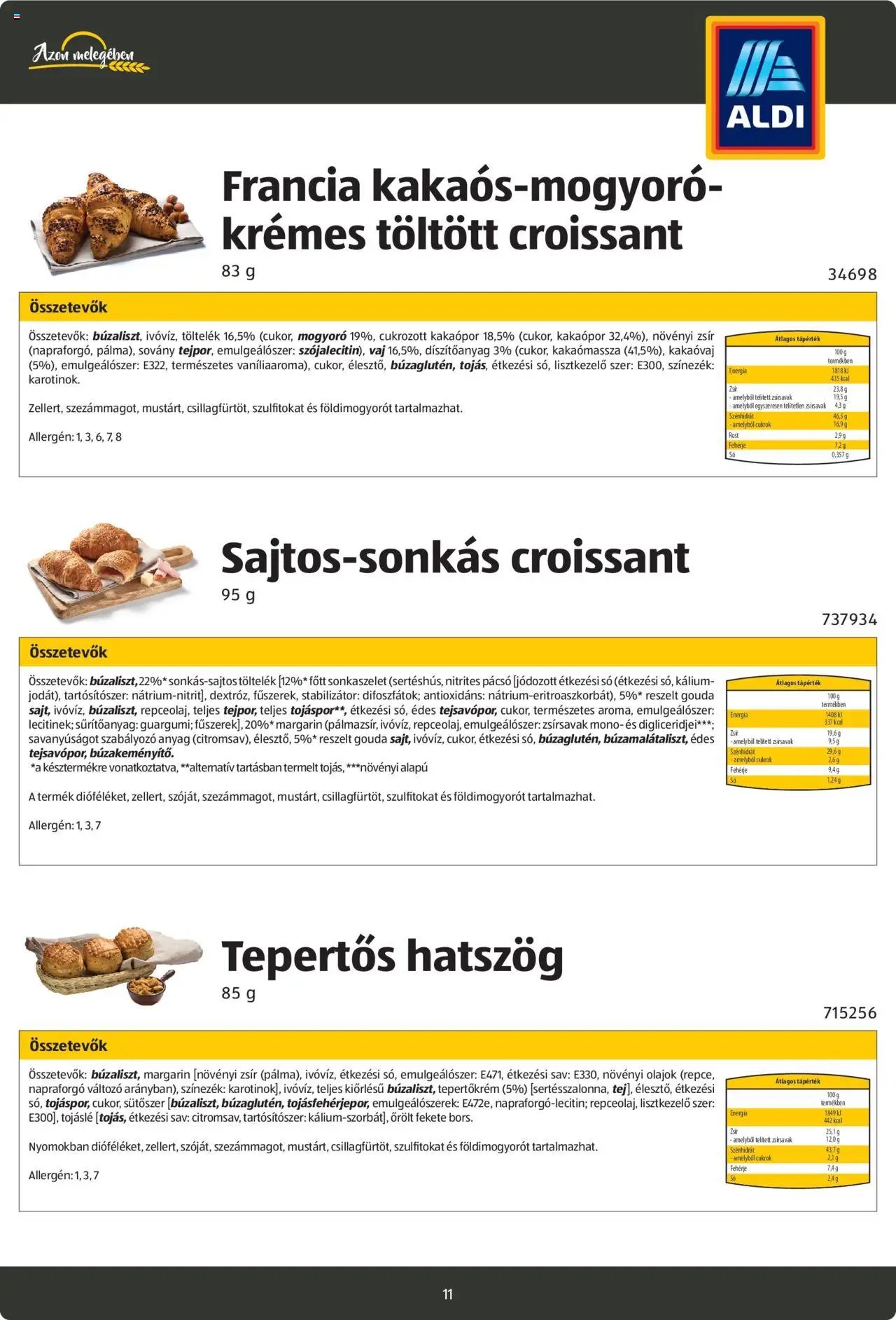 Aldi újság 2024.08.26. Pékáruk katalógus (2024-08-26)