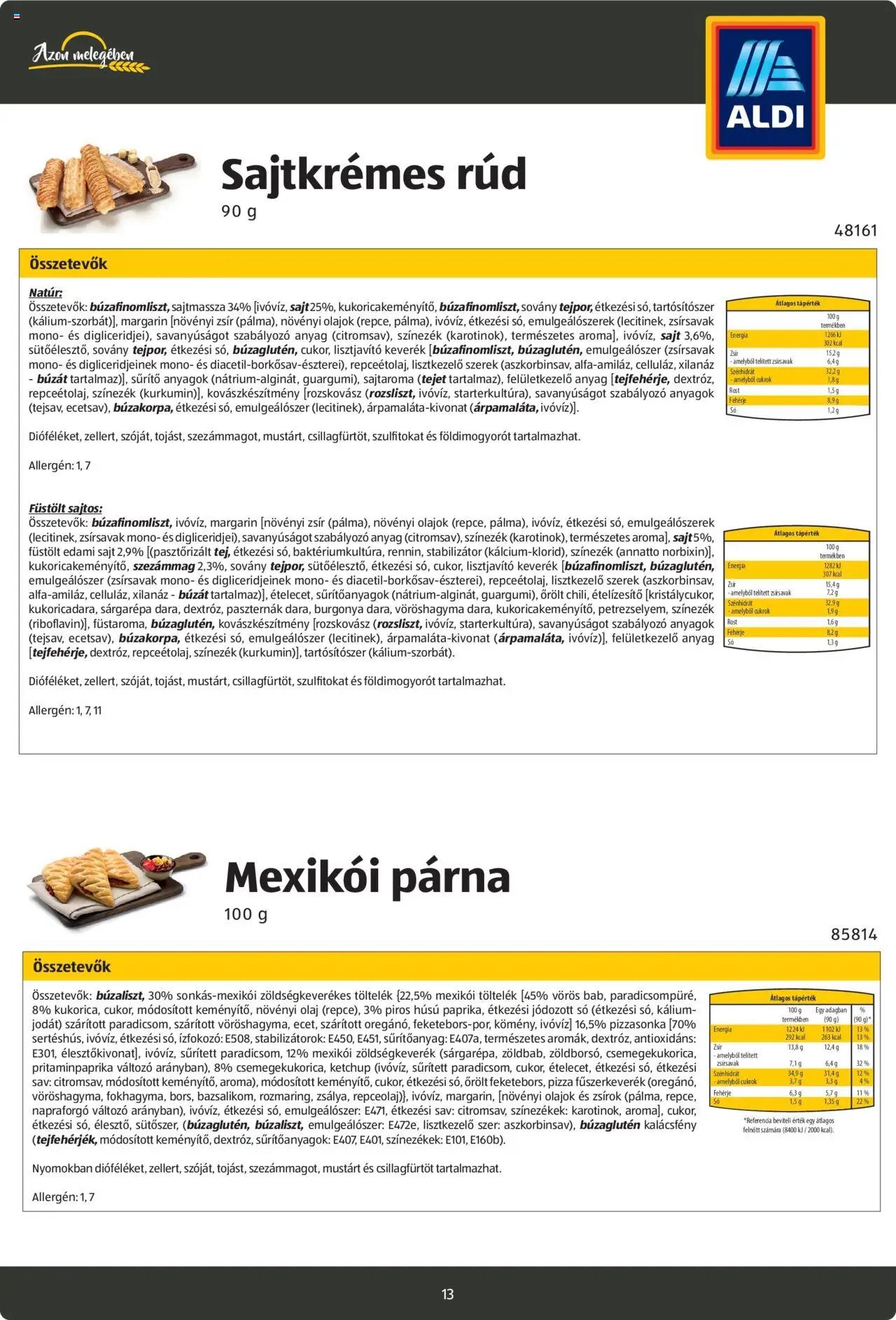 Aldi újság 2024.08.26. Pékáruk katalógus (2024-08-26)