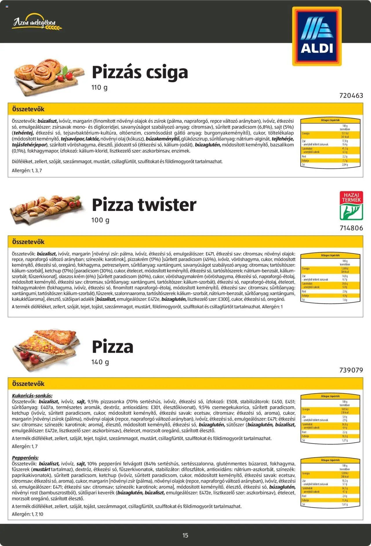 Aldi újság 2024.08.26. Pékáruk katalógus (2024-08-26)