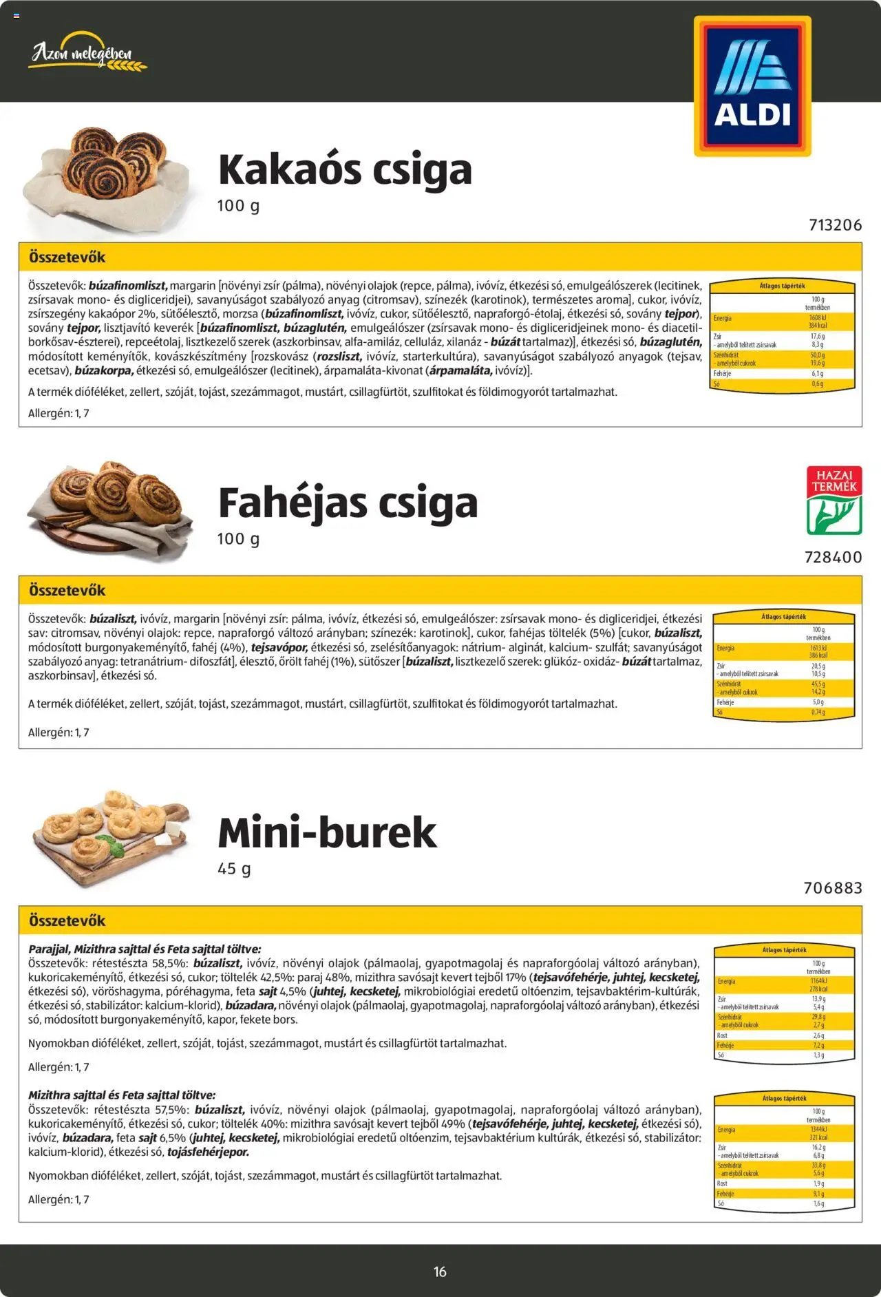 Aldi újság 2024.08.26. Pékáruk katalógus (2024-08-26)