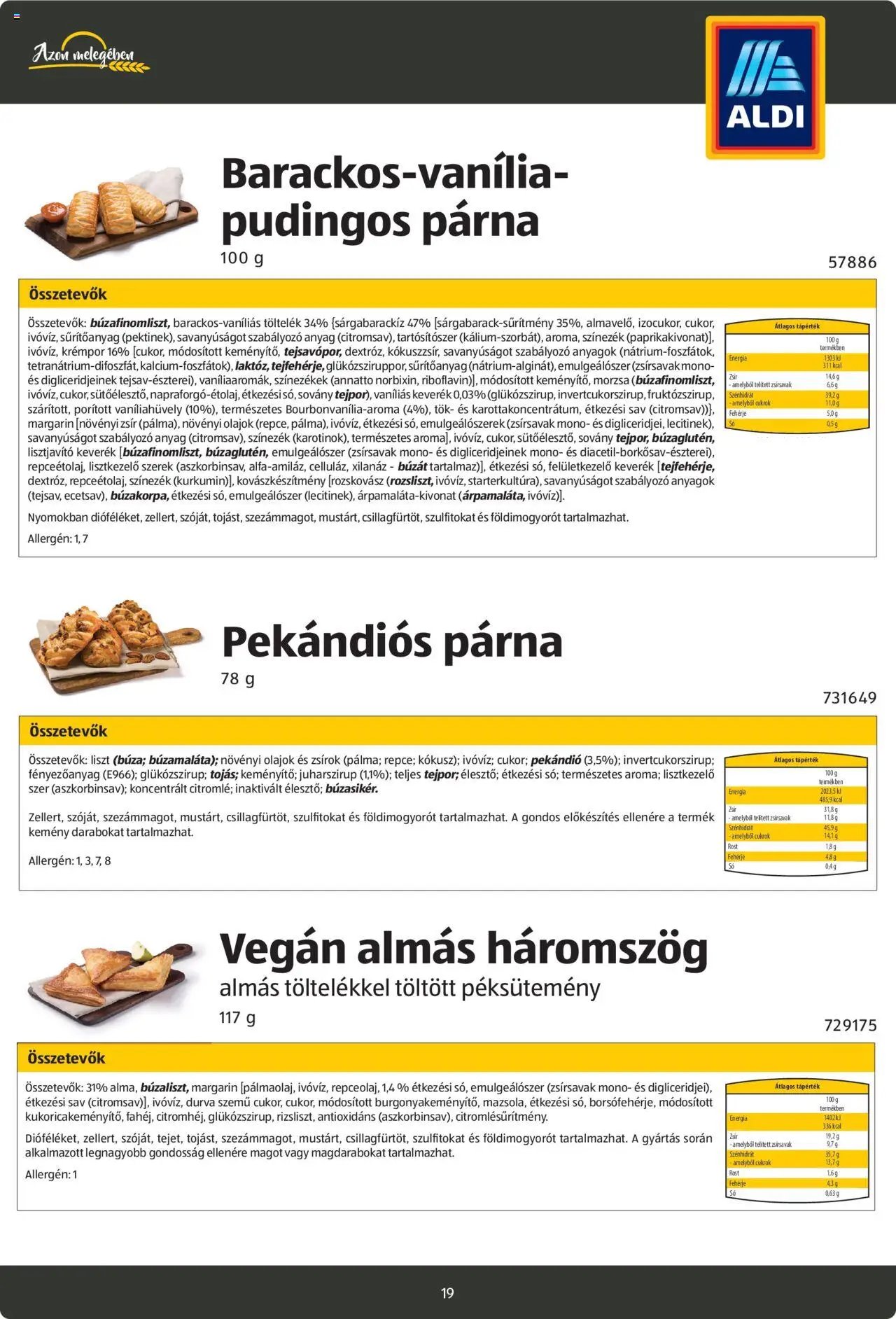 Aldi újság 2024.08.26. Pékáruk katalógus (2024-08-26)