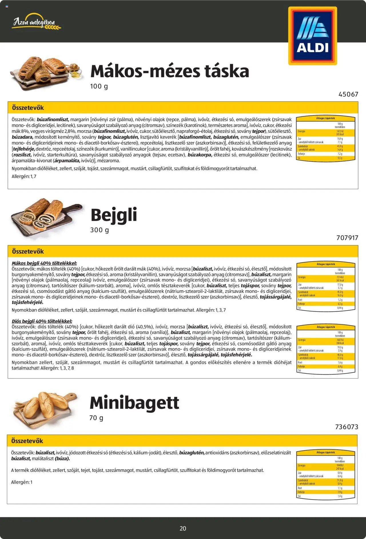 Aldi újság 2024.08.26. Pékáruk katalógus (2024-08-26)
