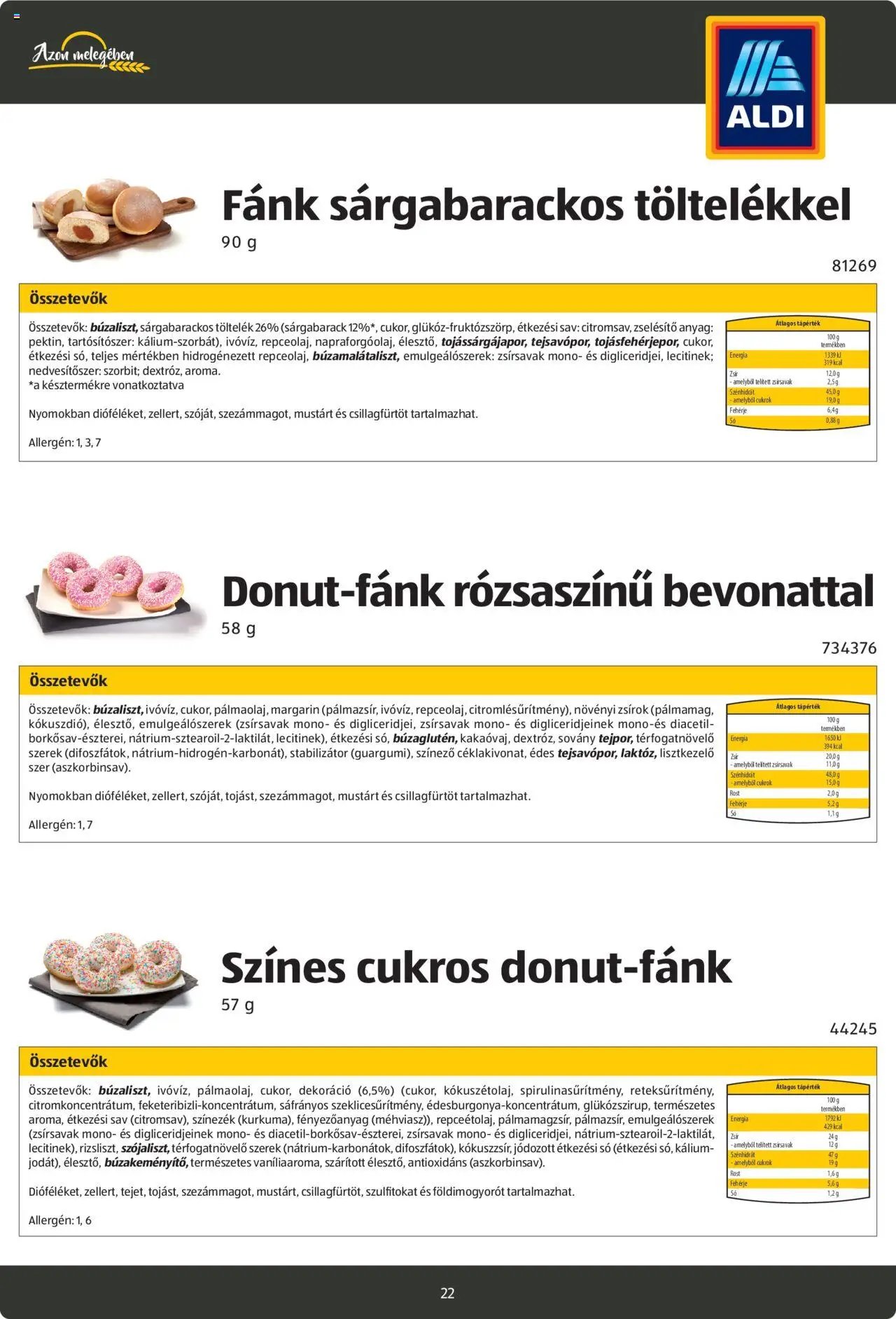 Aldi újság 2024.08.26. Pékáruk katalógus (2024-08-26)