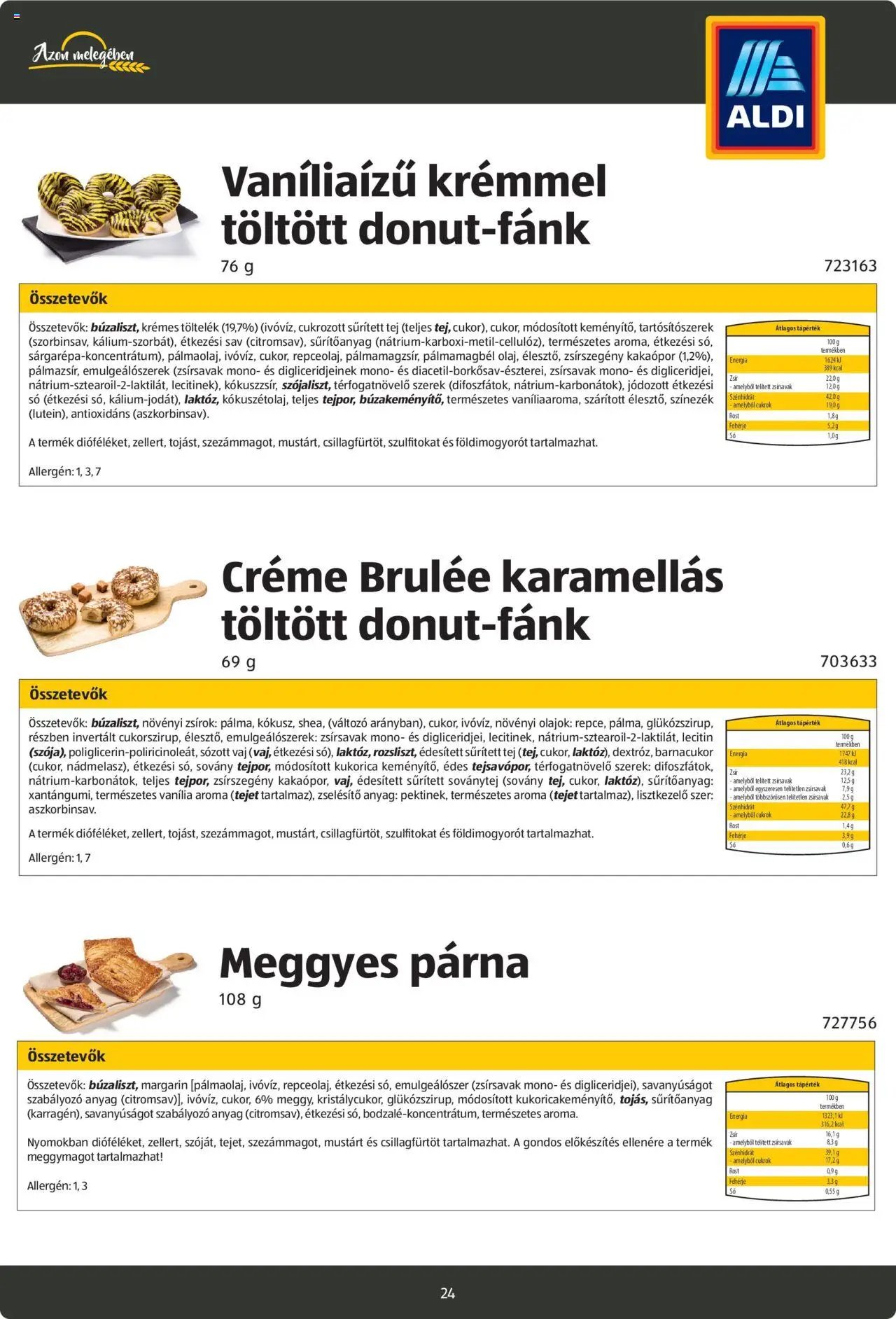 Aldi újság 2024.08.26. Pékáruk katalógus (2024-08-26)