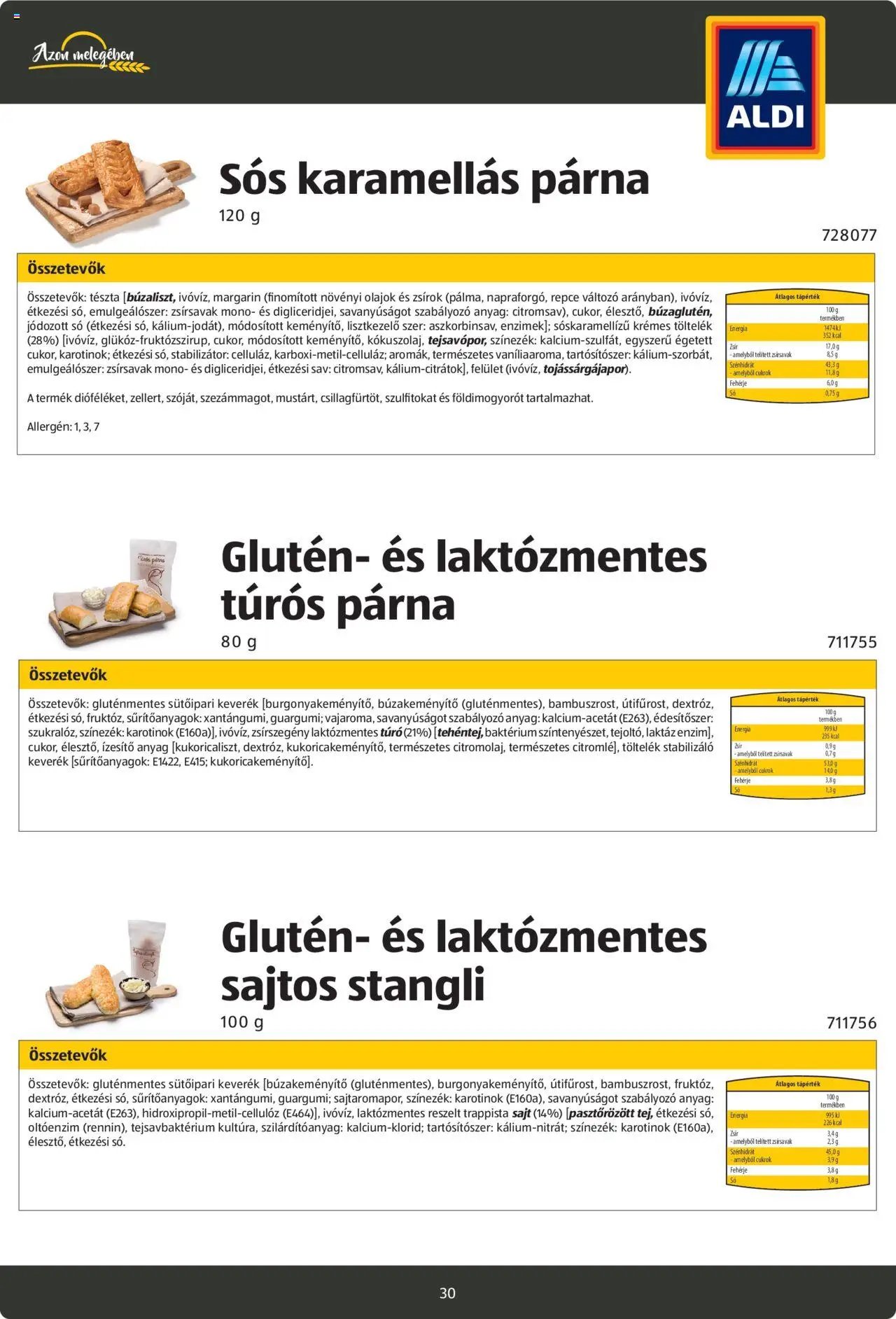 Aldi újság 2024.08.26. Pékáruk katalógus (2024-08-26)