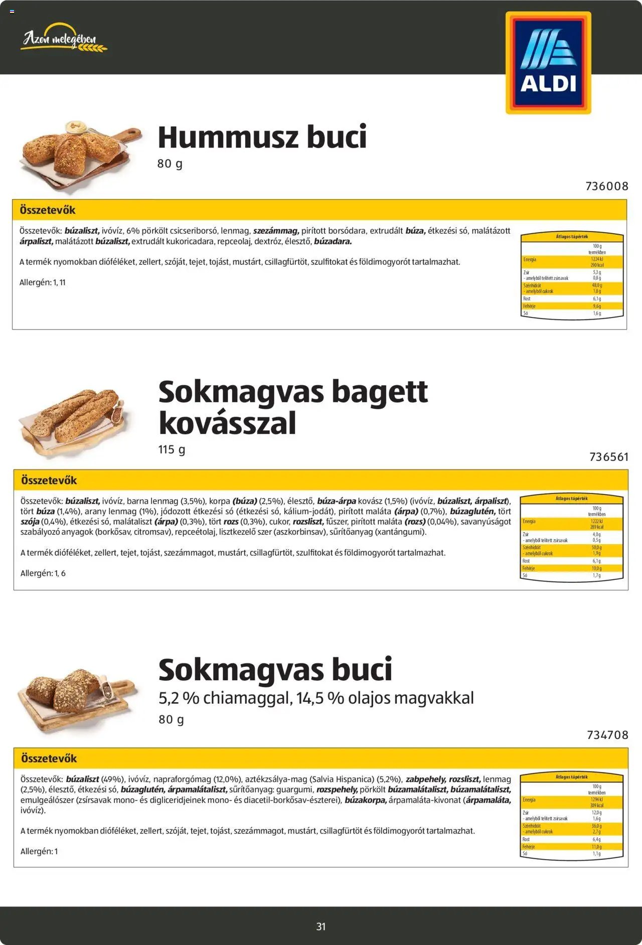 Aldi újság 2024.08.26. Pékáruk katalógus (2024-08-26)