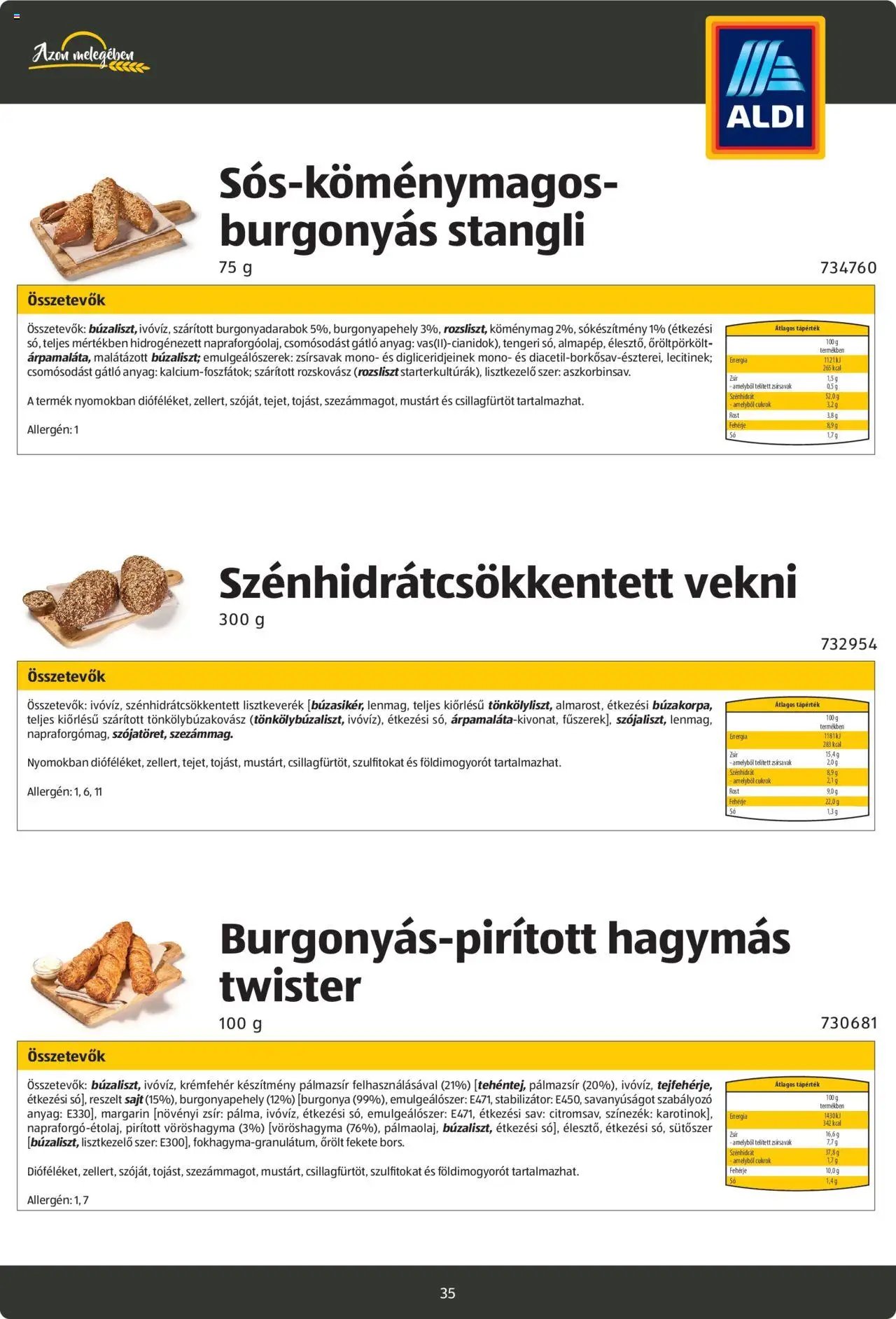 Aldi újság 2024.08.26. Pékáruk katalógus (2024-08-26)