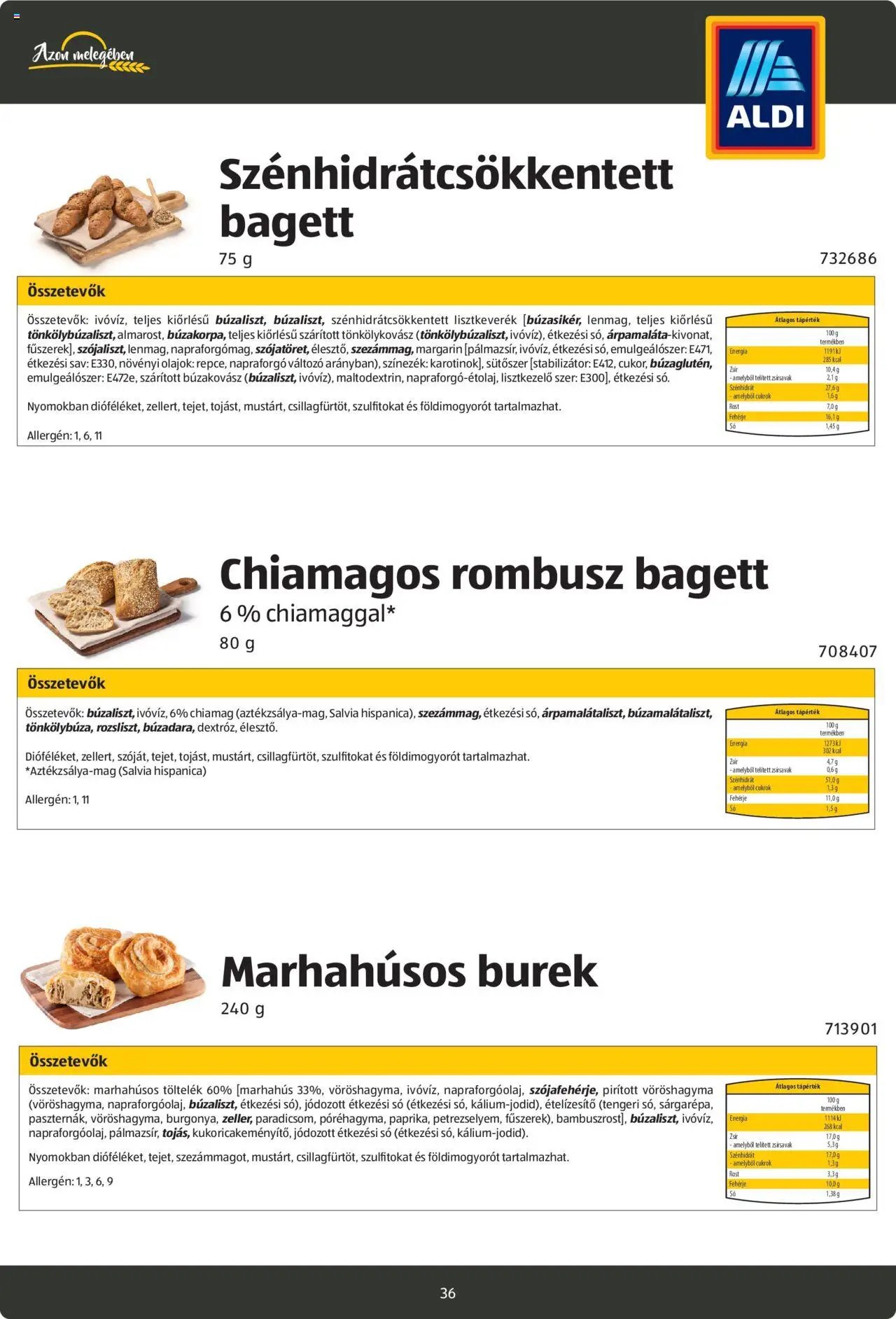 Aldi újság 2024.08.26. Pékáruk katalógus (2024-08-26)