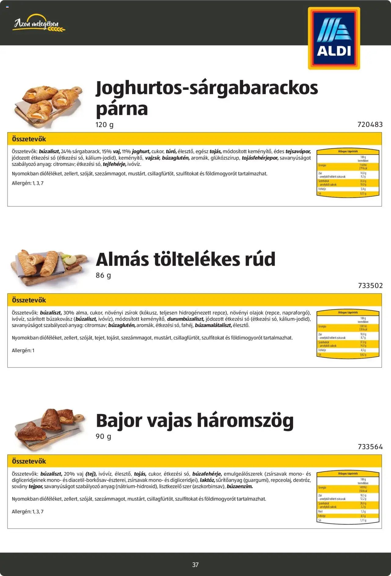 Aldi újság 2024.08.26. Pékáruk katalógus (2024-08-26)