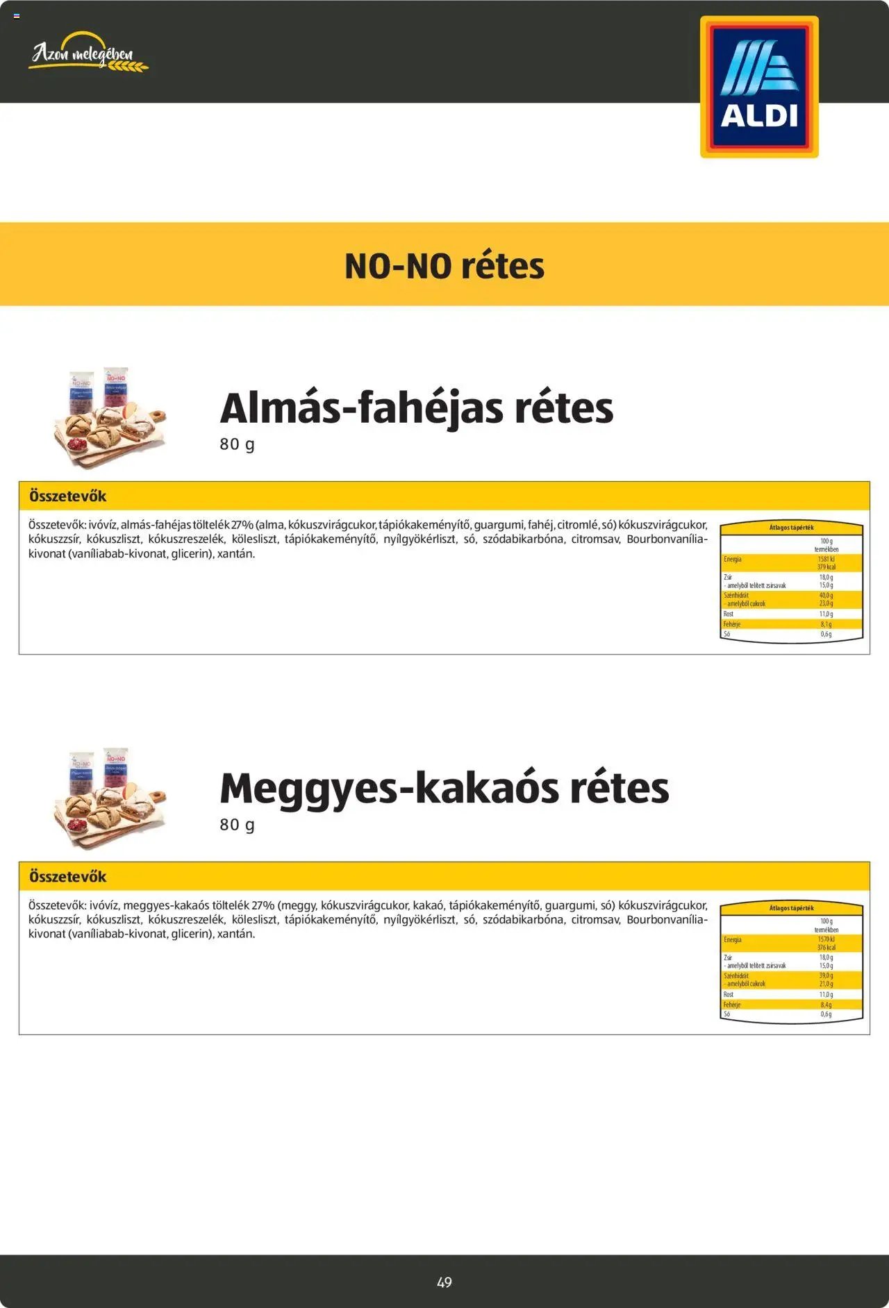 Aldi újság 2024.08.26. Pékáruk katalógus (2024-08-26)
