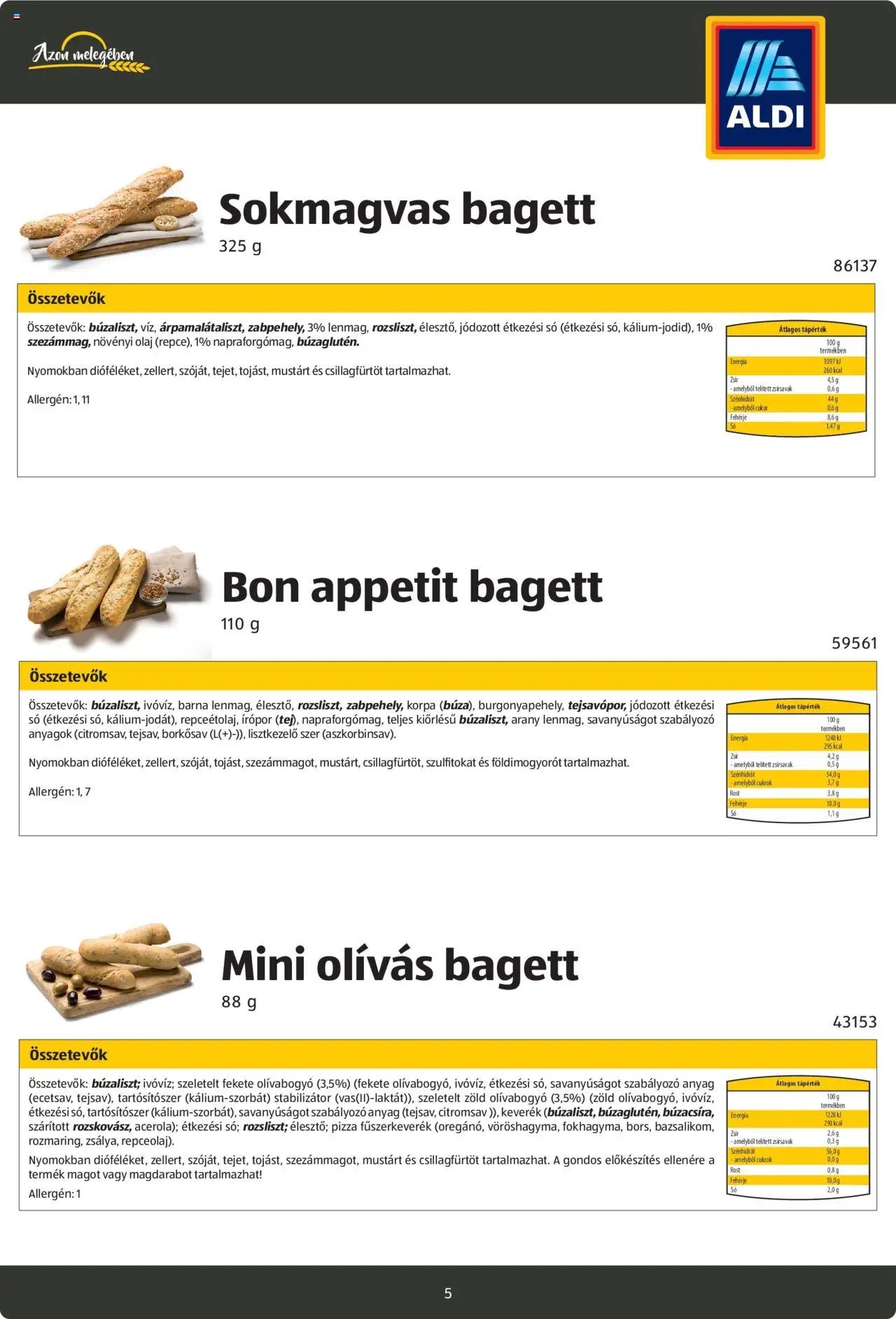 Aldi újság 2024.08.26. Pékáruk katalógus (2024-08-26)