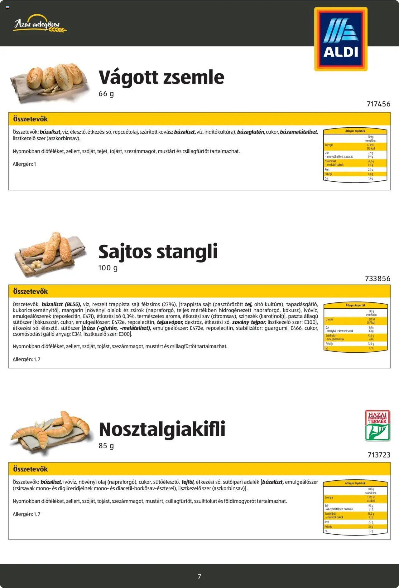Aldi újság 2024.08.26. Pékáruk katalógus (2024-08-26)